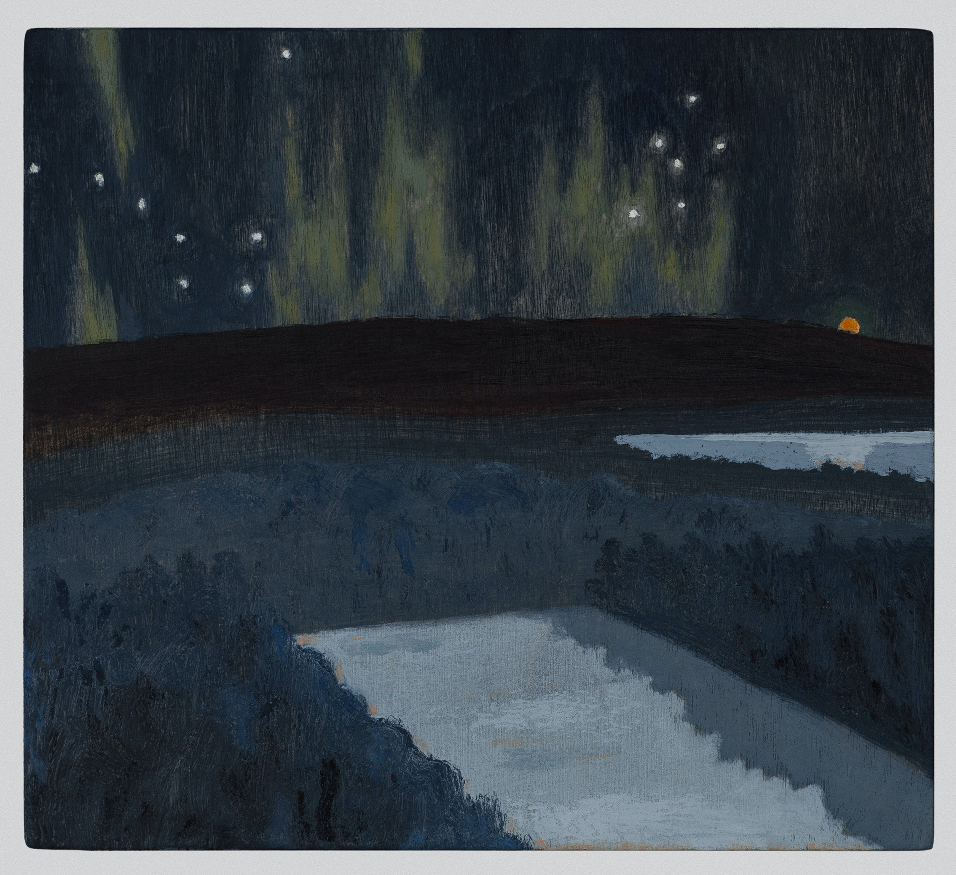 James Morse,
Polaris, 2024
oil on wood, 18 x 20 cm