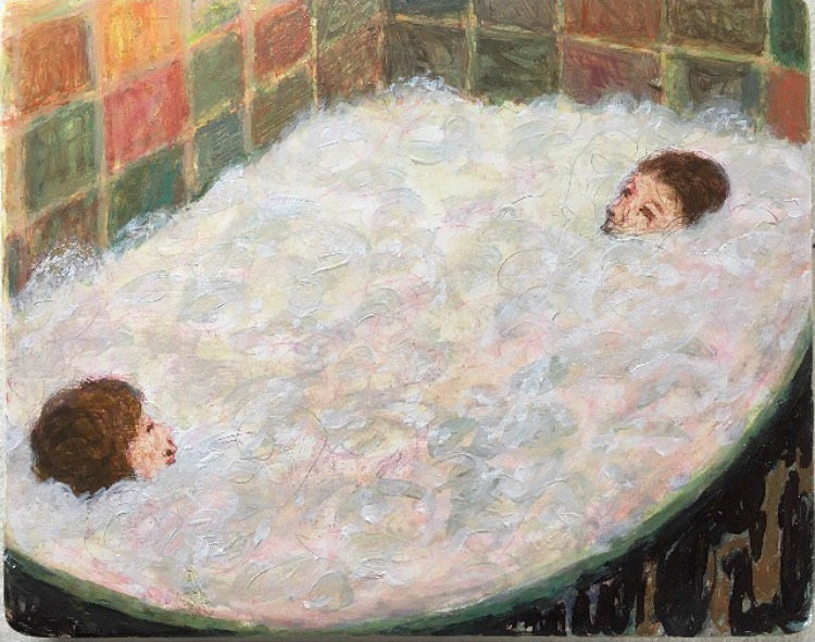 Bubblebath, 17,5x14cm egg tempera