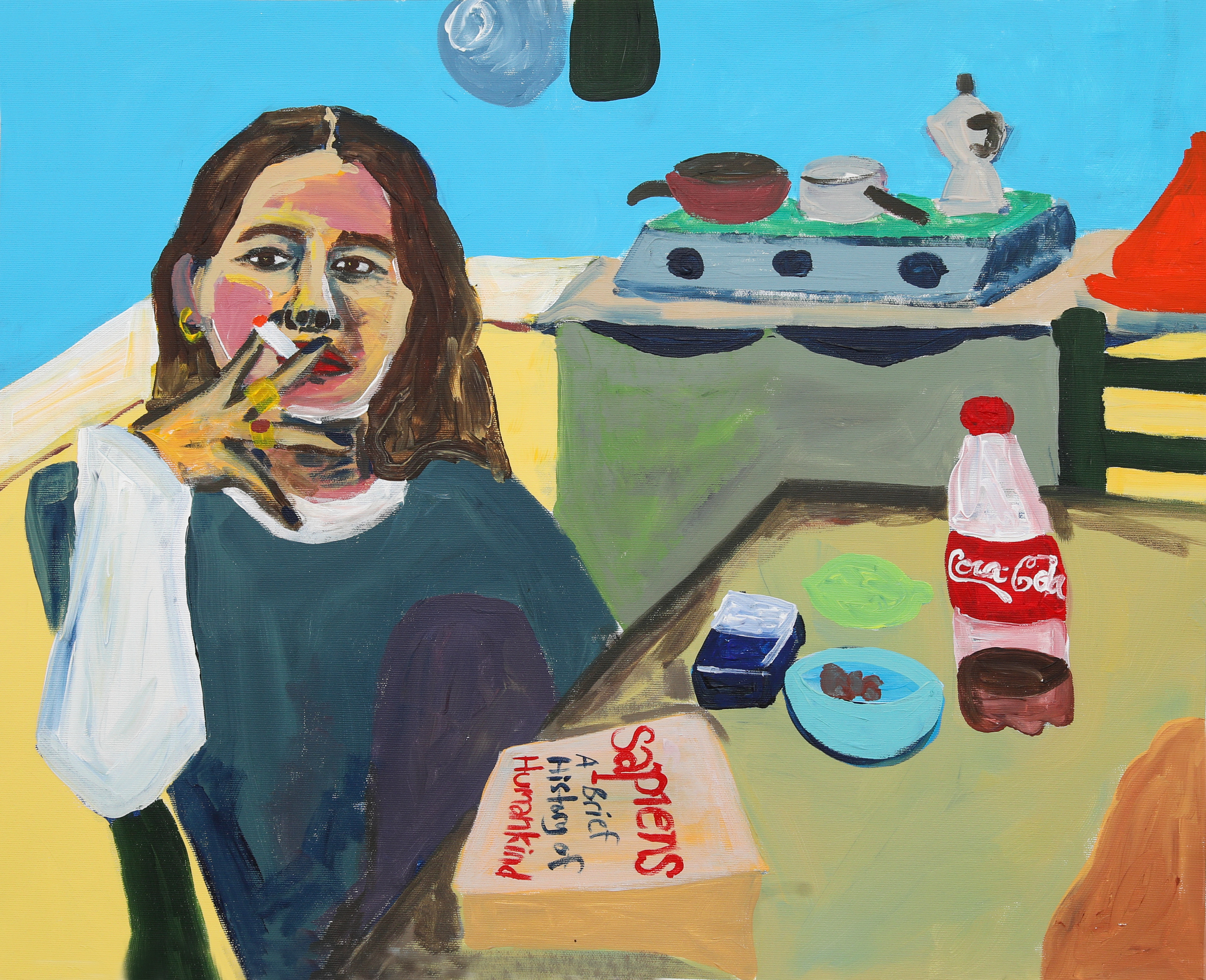The Bitter Oranges in my Garden, 2020, Bitter Oranges series, Acrylic on canvas