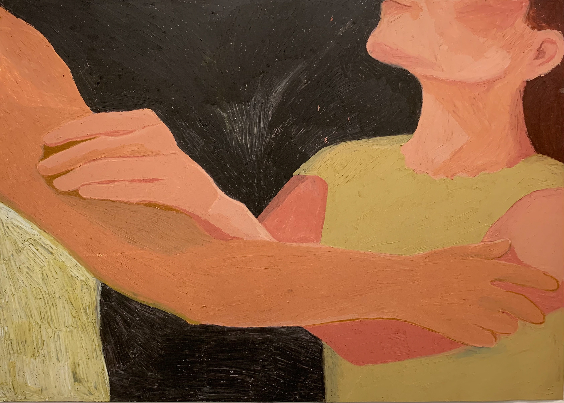 Moved by words (ii), Oil pastel on sugarpaper, 42 x 59.4 cm, 2020/ The images is courtesy and copyright of Catherine Repko