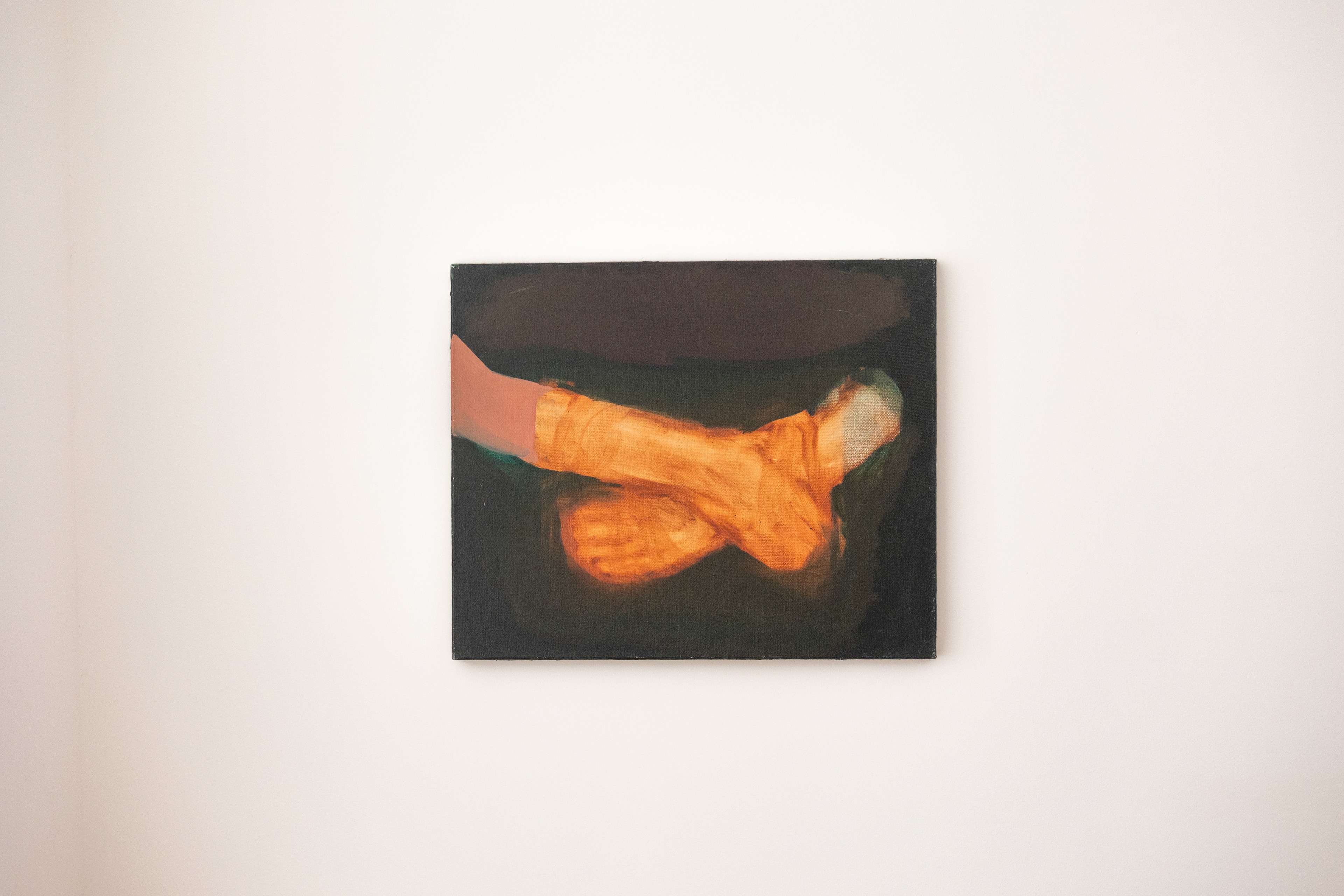 Margaux Meyer, Repair (repair), 2021, huile sur toile de lin, 50x61 cm © Louise Conesa