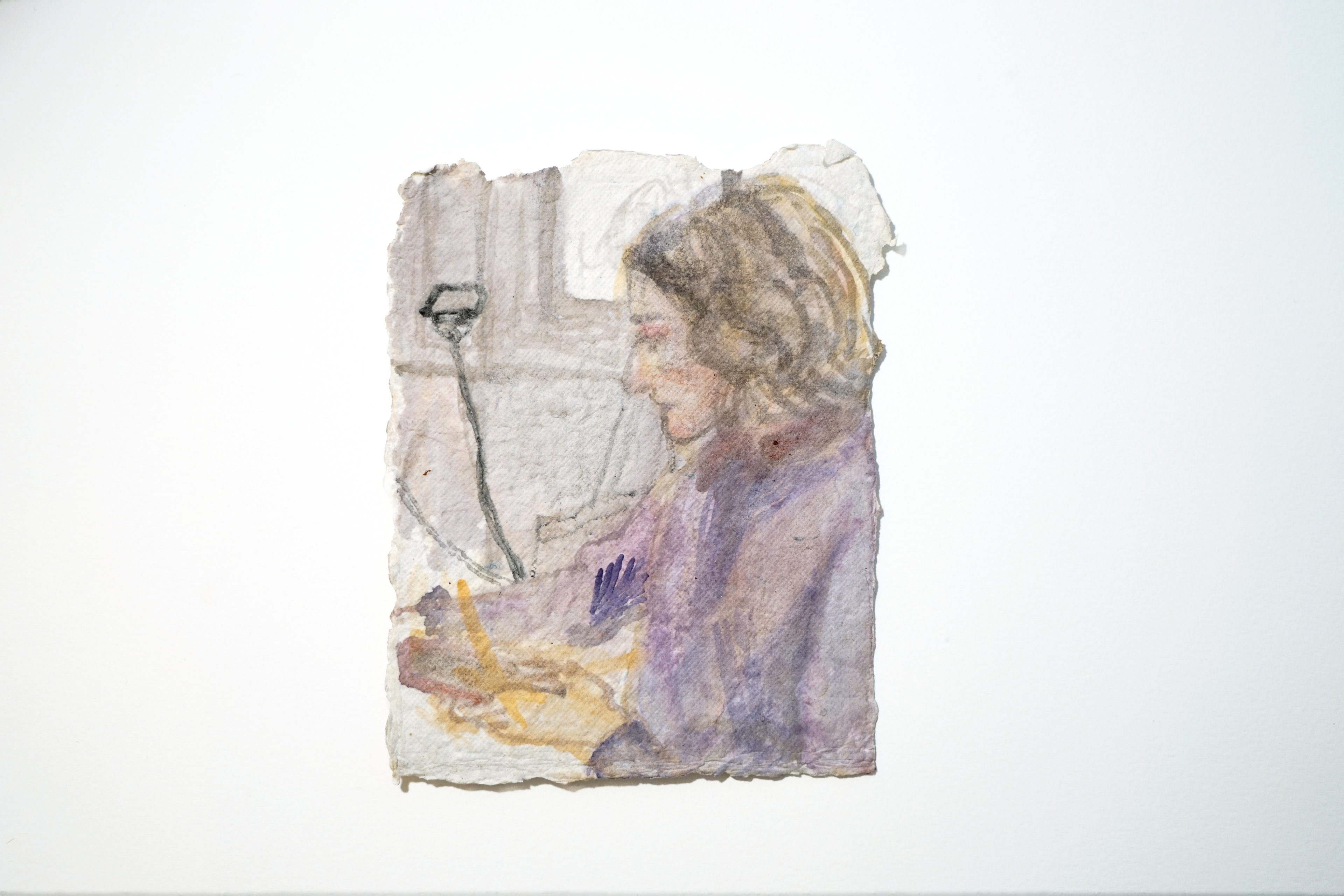 Victor Puš-Perchaud , Alice, 2025 , aquarelle sur papier,  19 x 15 cm