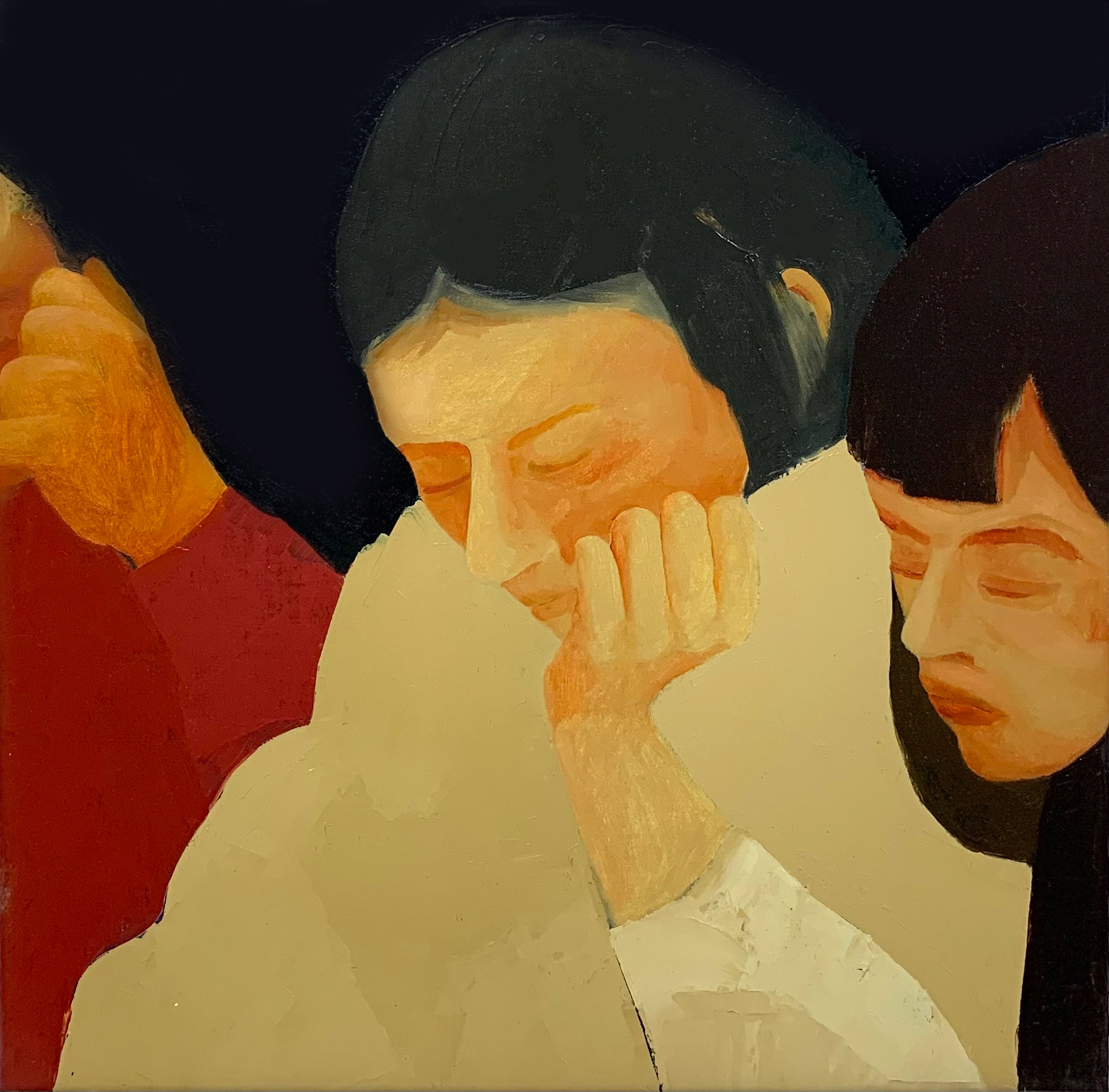 You were never alone, Oil on linen, 45 x 45 cm, 2020 / The image is courtesy and copyright of Catherine Repko.