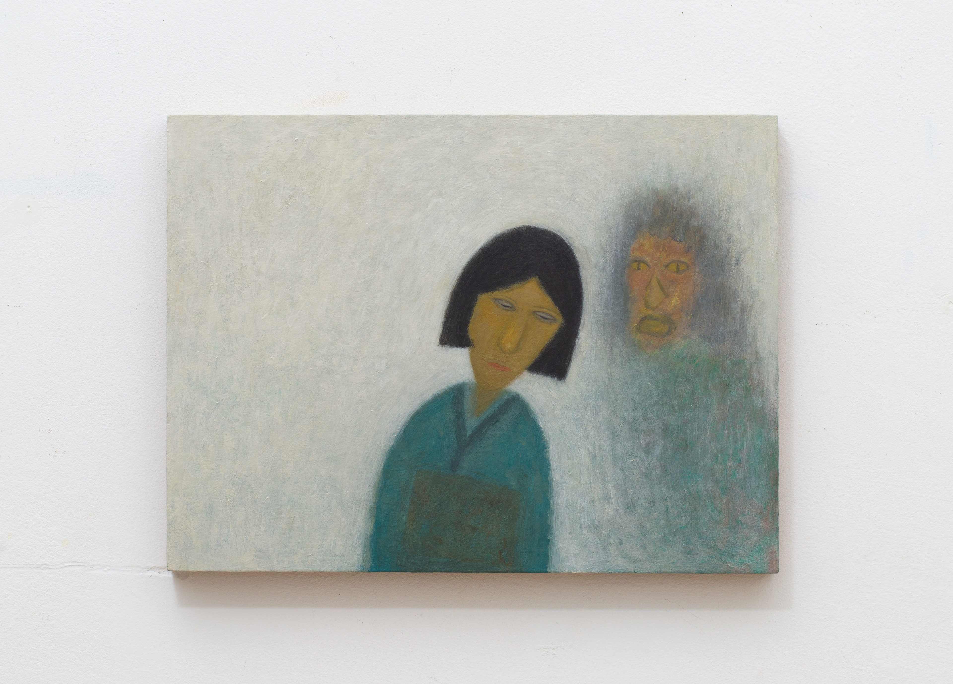 Tenki Hiramatsu, Ogre, 2025, oil on wooden panel  30 x 40 cm 