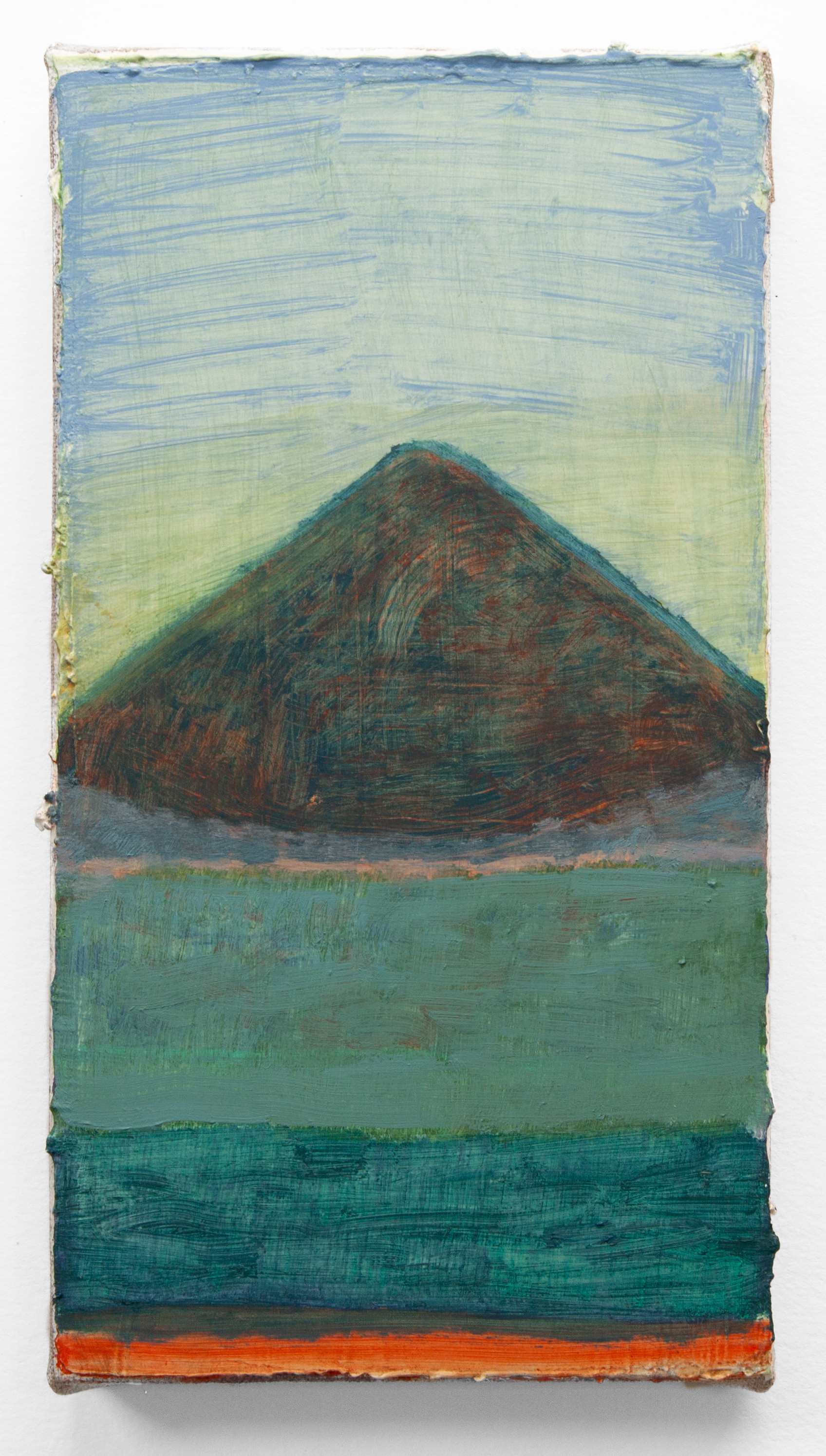 Sans-titre, matins, 2022, huile sur toile, 22 x 12 cm