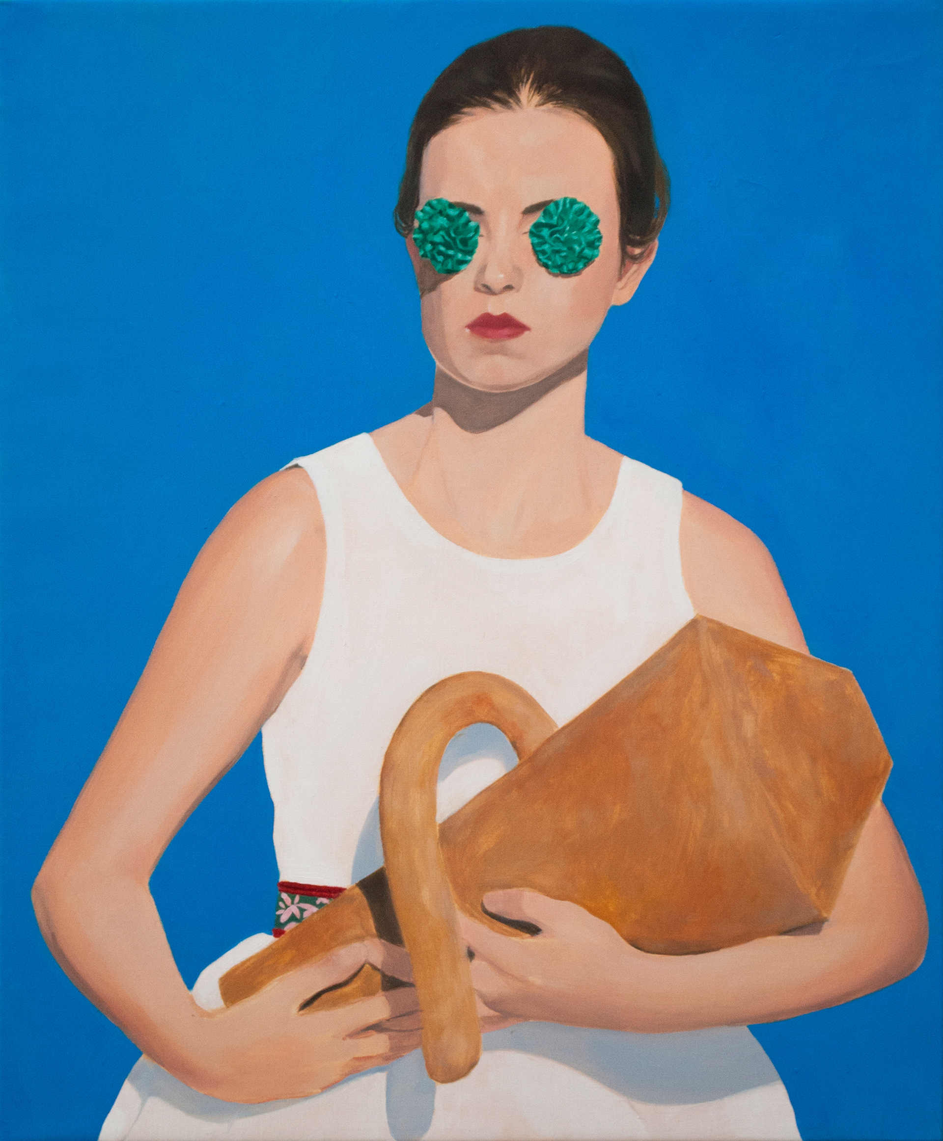 Kat, 2020, huile sur toile, 46 x 38cm