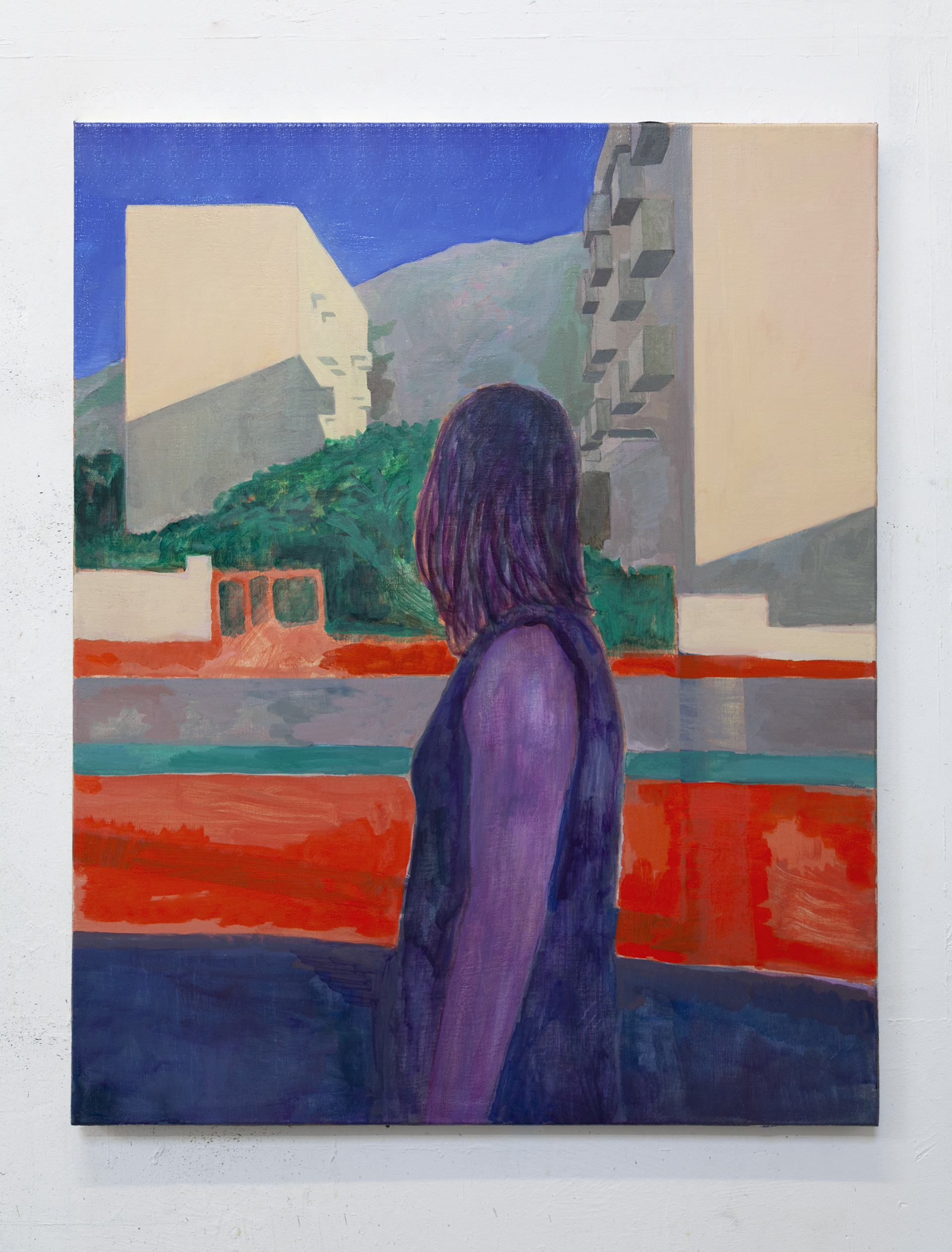 Engalière, 2020, 100x80cm, huile sur toile