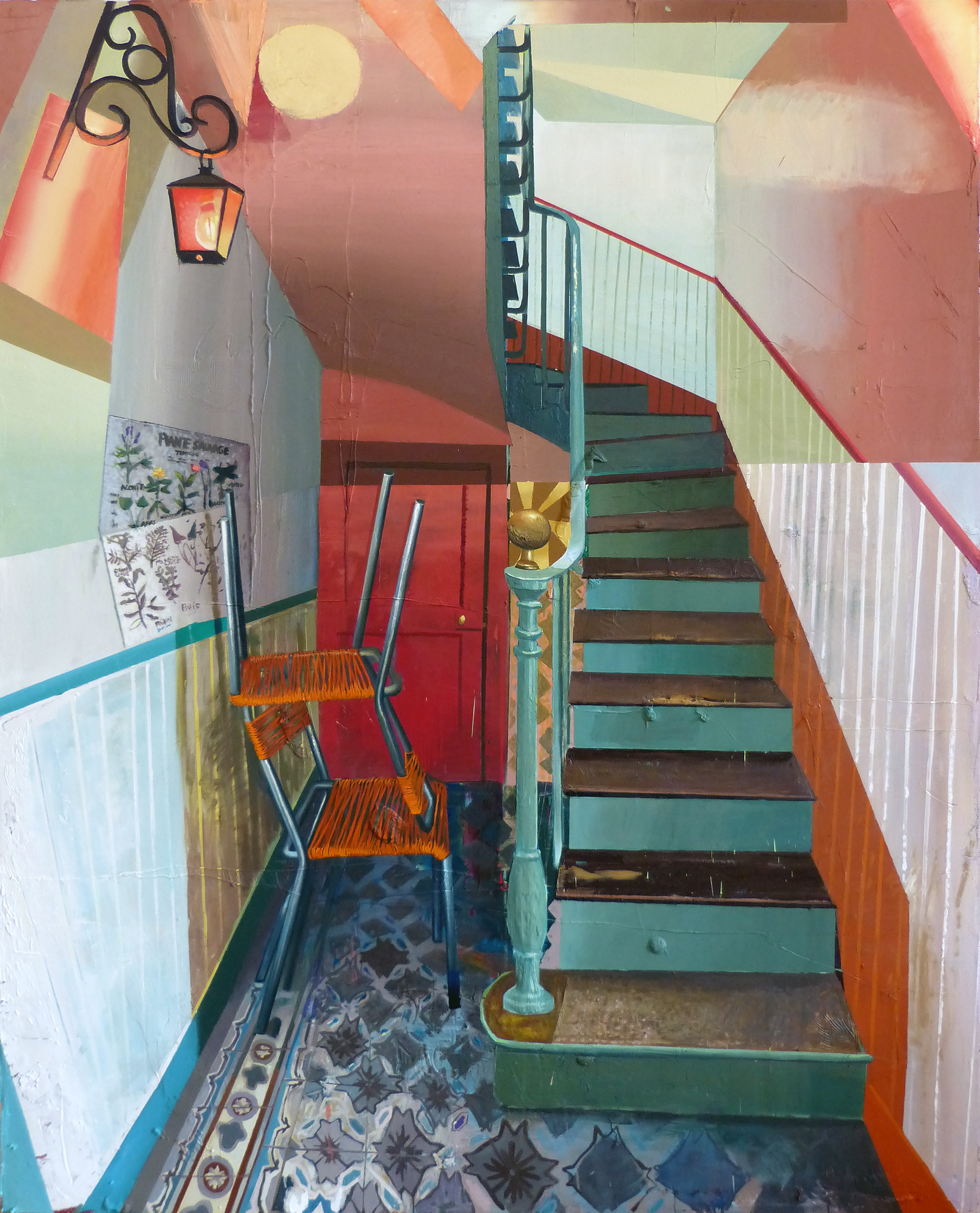 Equilibre, 2022, huile sur toile, 230x180cm