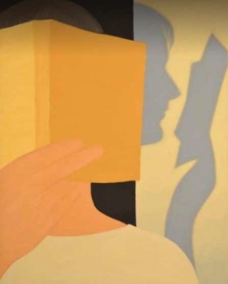 The Reader, 2016, 92x73cm