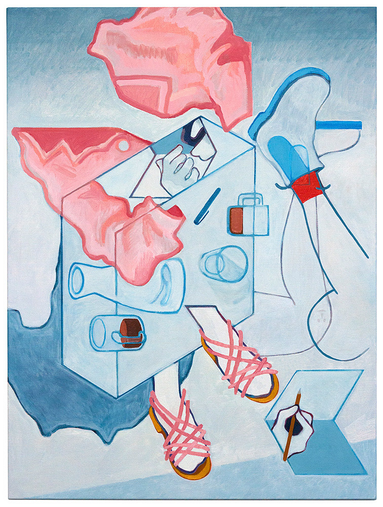 Elsewhere Ensemble, 2020, Huile sur toile, 107 x 80 cm