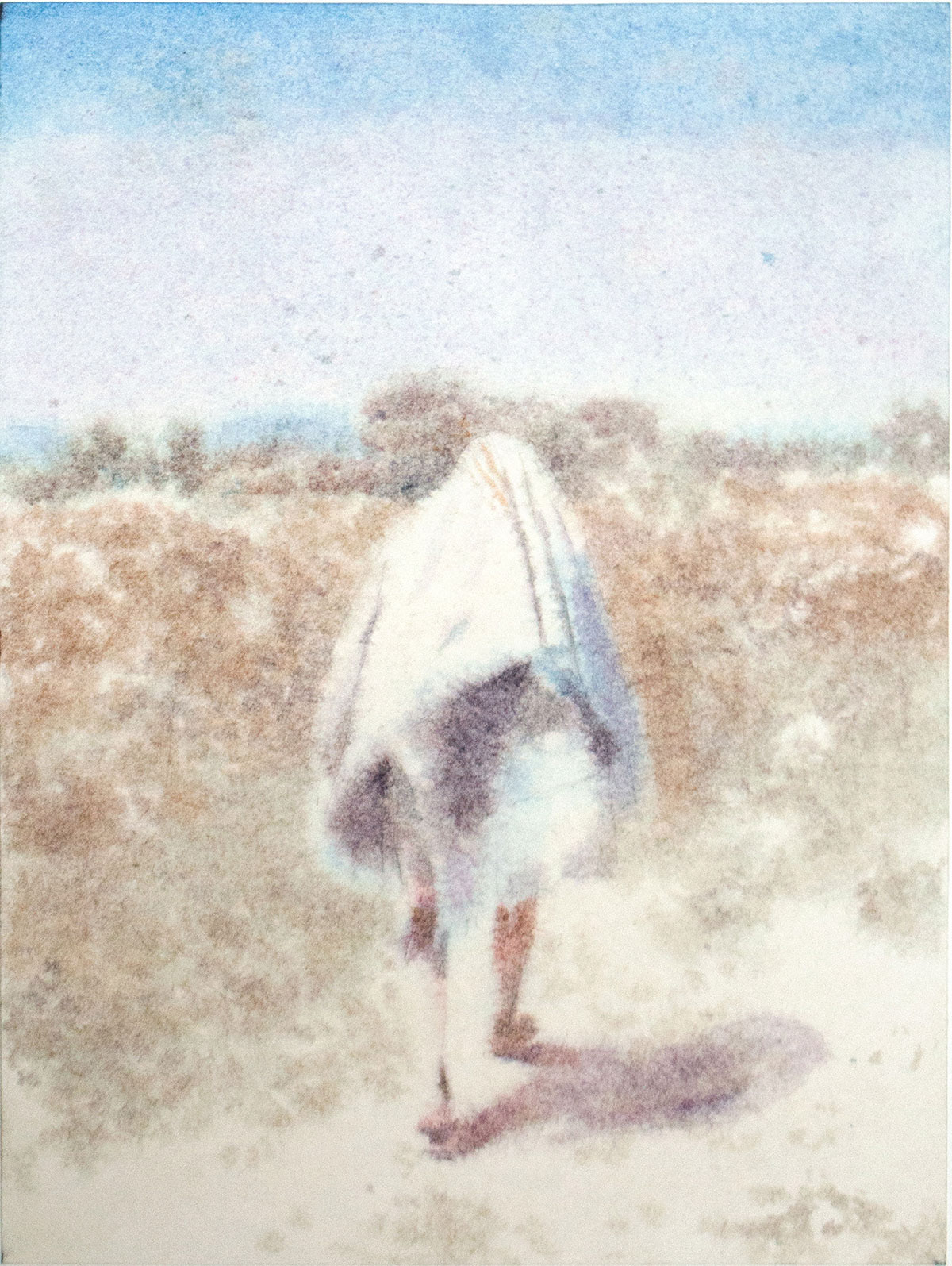 Le Marcheur (Zenith) 2020, 17x23cm, aquarelle sur papier
