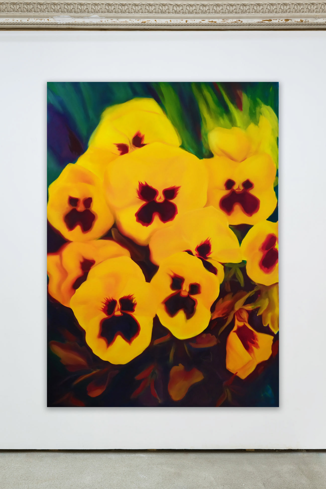 Pensées, huile sur toile 250 x 180 cm