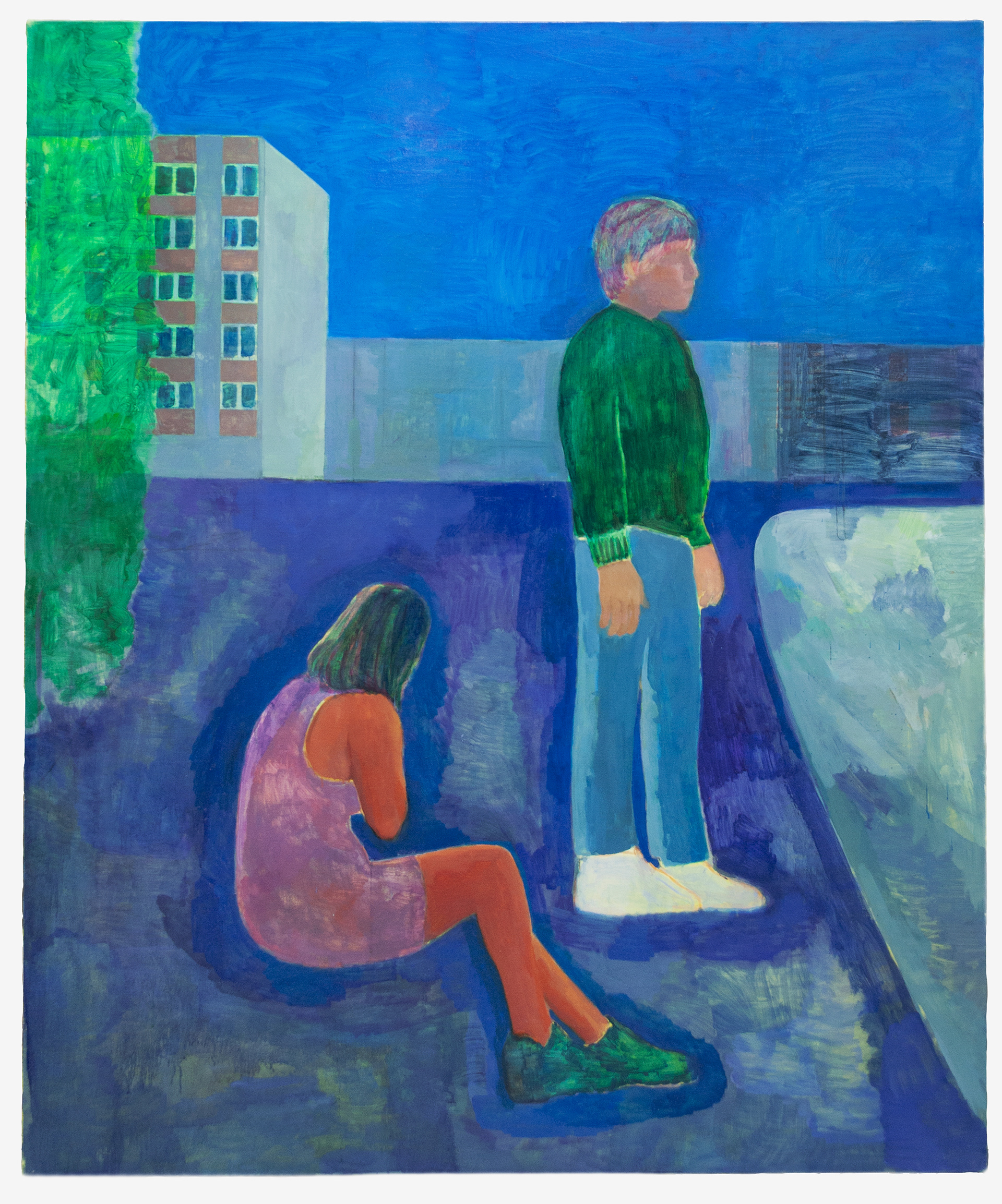 Sans titre, 2022, huile sur toile, 180x150cm