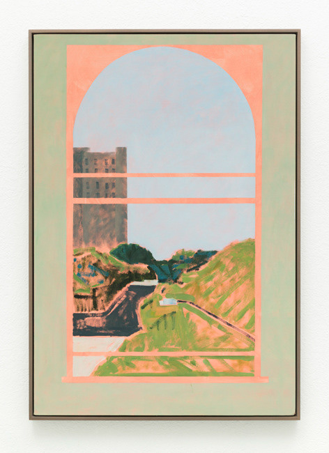 ‘Window’, 2018, huile sur toile.