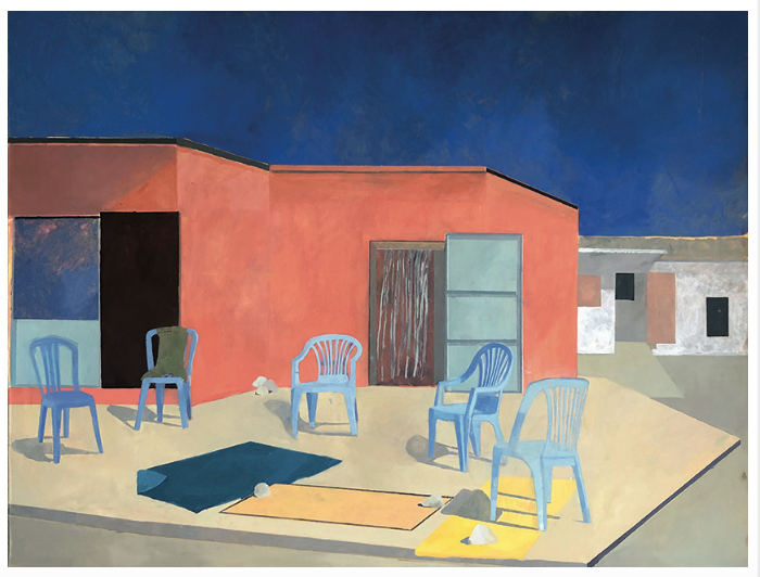 Grand Bain, 146x114cm, 2019, huile sur toile