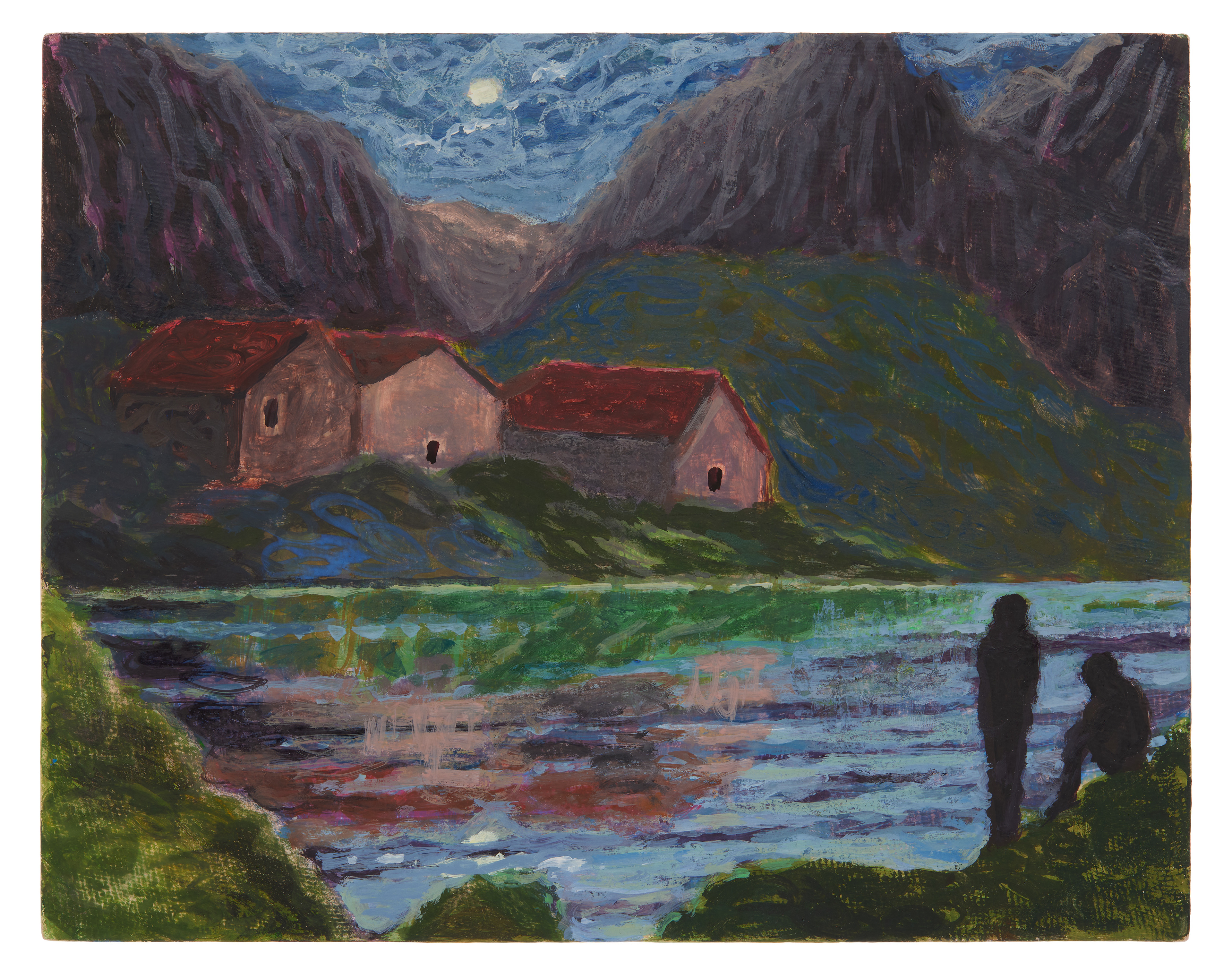 Heidrun Rathgeb,
Alpe-Magnianco, 2024
,egg tempera on gesso panel, 25 x 20 cm © Mathis Leicht Photography