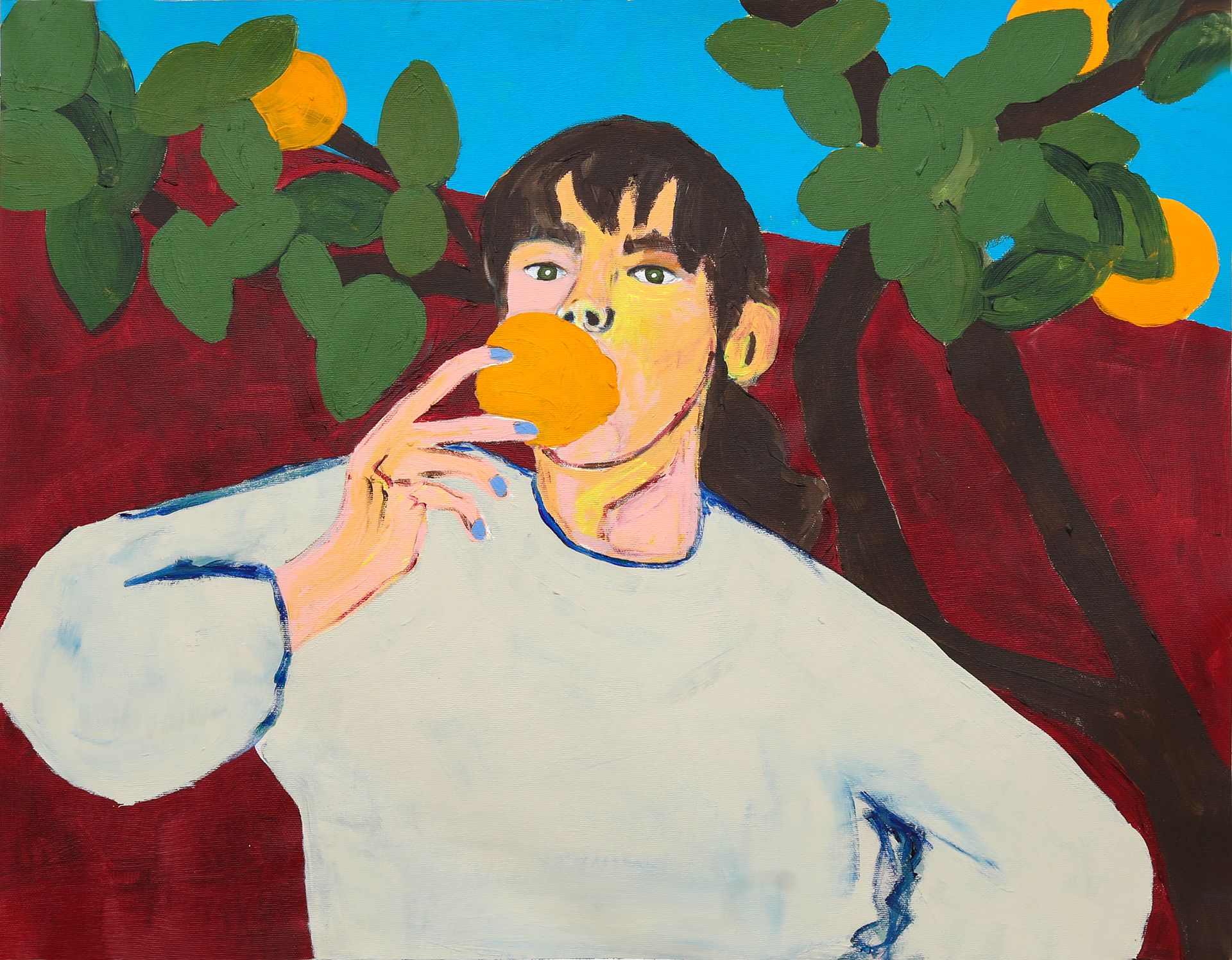 ‎​​در ْع 2020, Bitter Oranges series, Acrylic on canvas