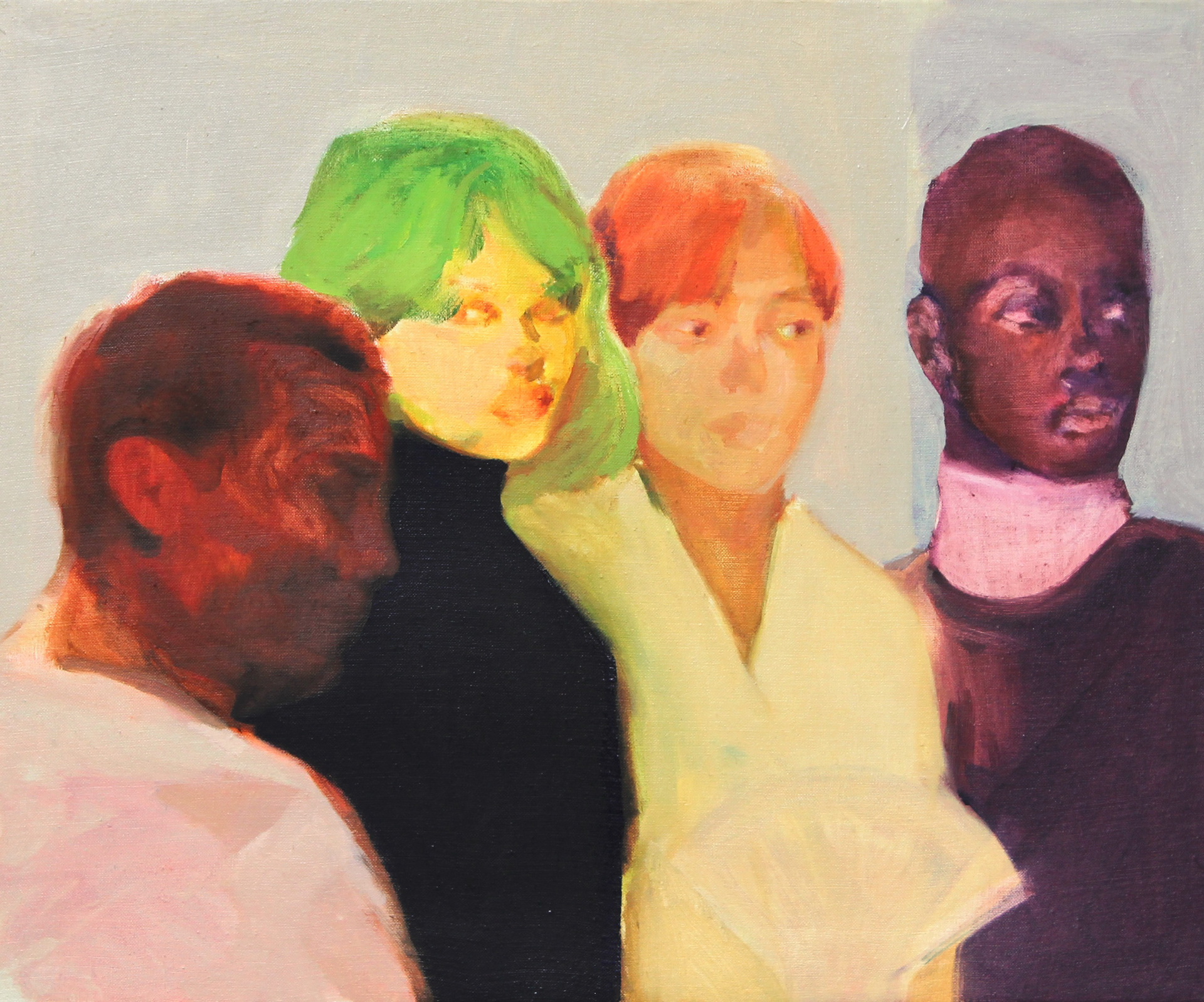 Tu as gagné mon amour, 2021, oil on linen, 60 x 73 cm