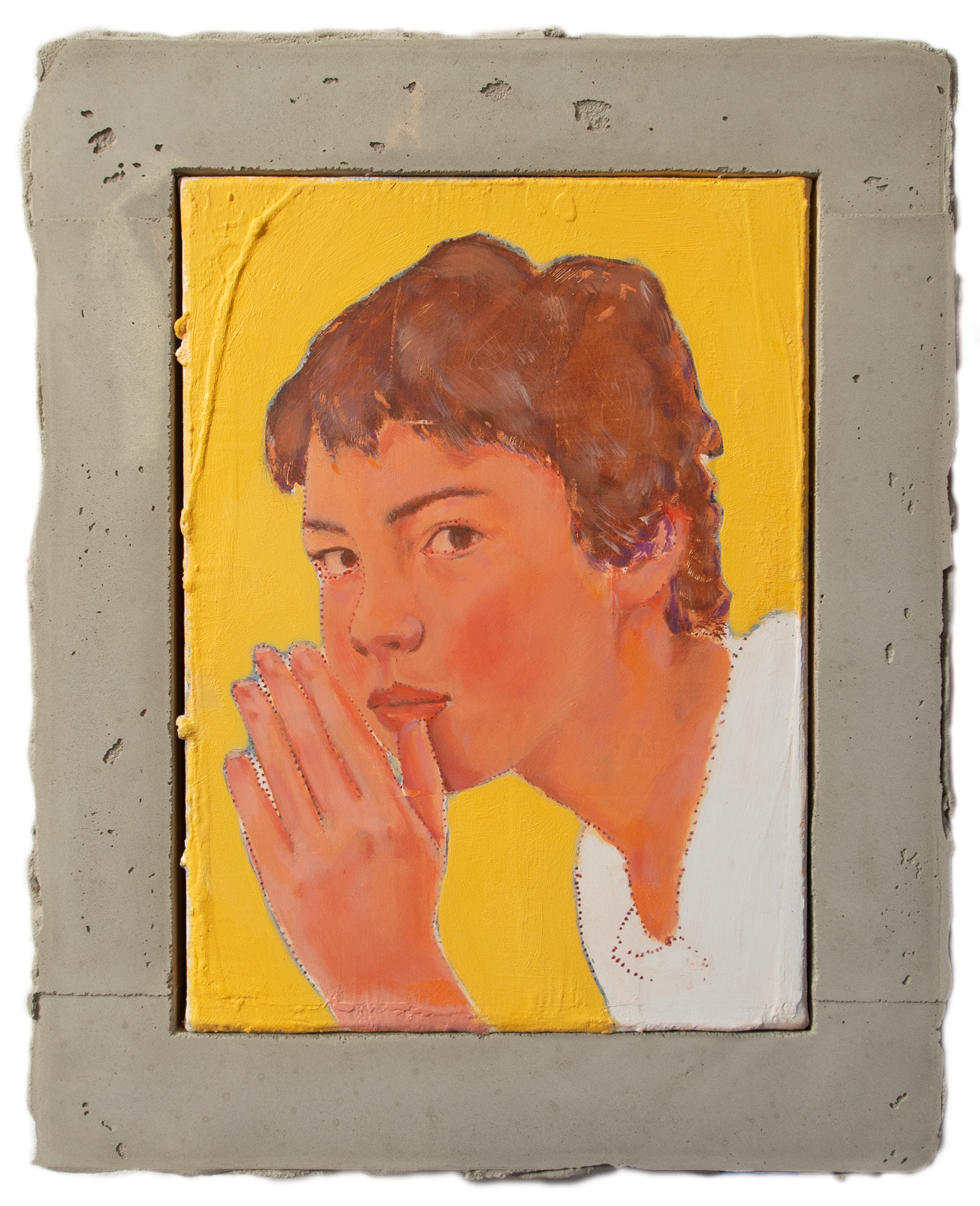 Sans-titre (VI), les complicités du silence, 2021, huile sur toile, 23 x 29 cm