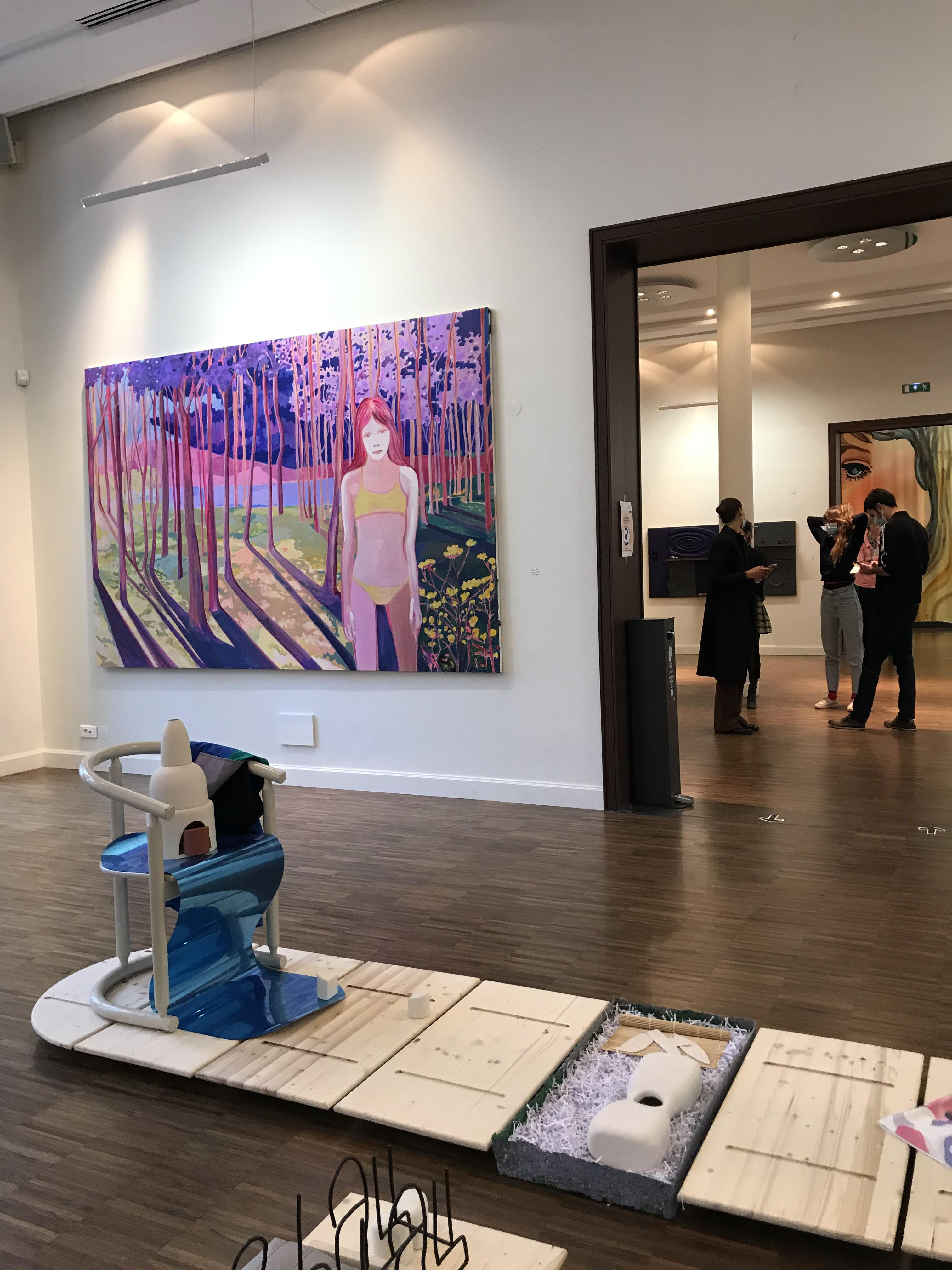Vue de la première salle d'exposition, Villa Emerige, Paris 16e arr.