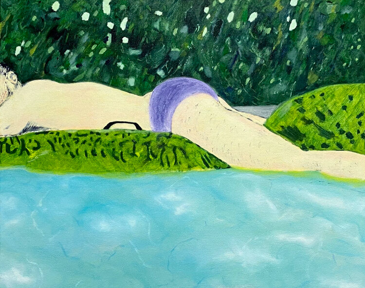 The Night of the Hunter, oil on canvas, 26 x 32 inches, 2021