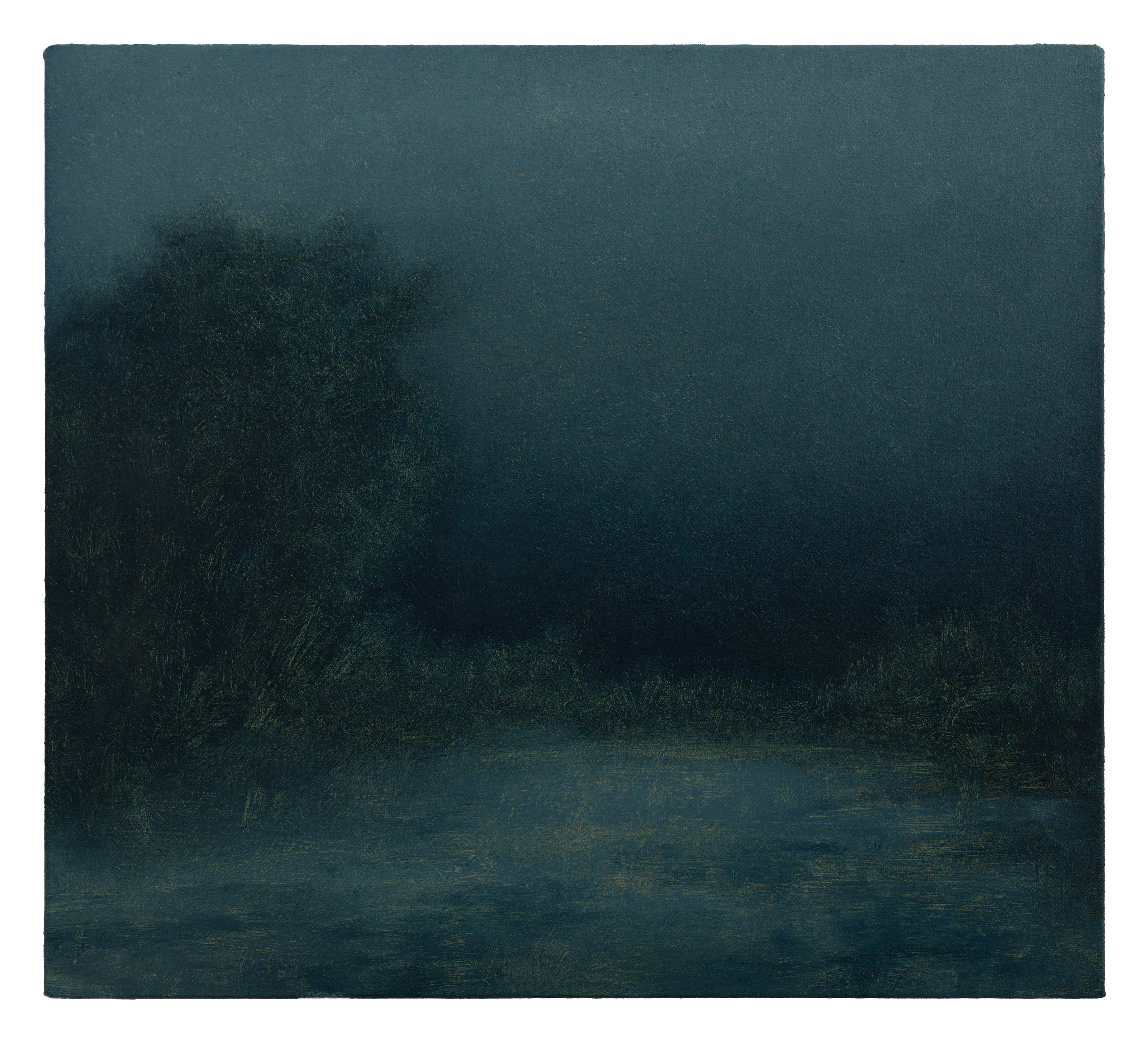 Jörg Kratz, the nightly moth, 2025, oil on canvas mounted on wood, 18x20 cm