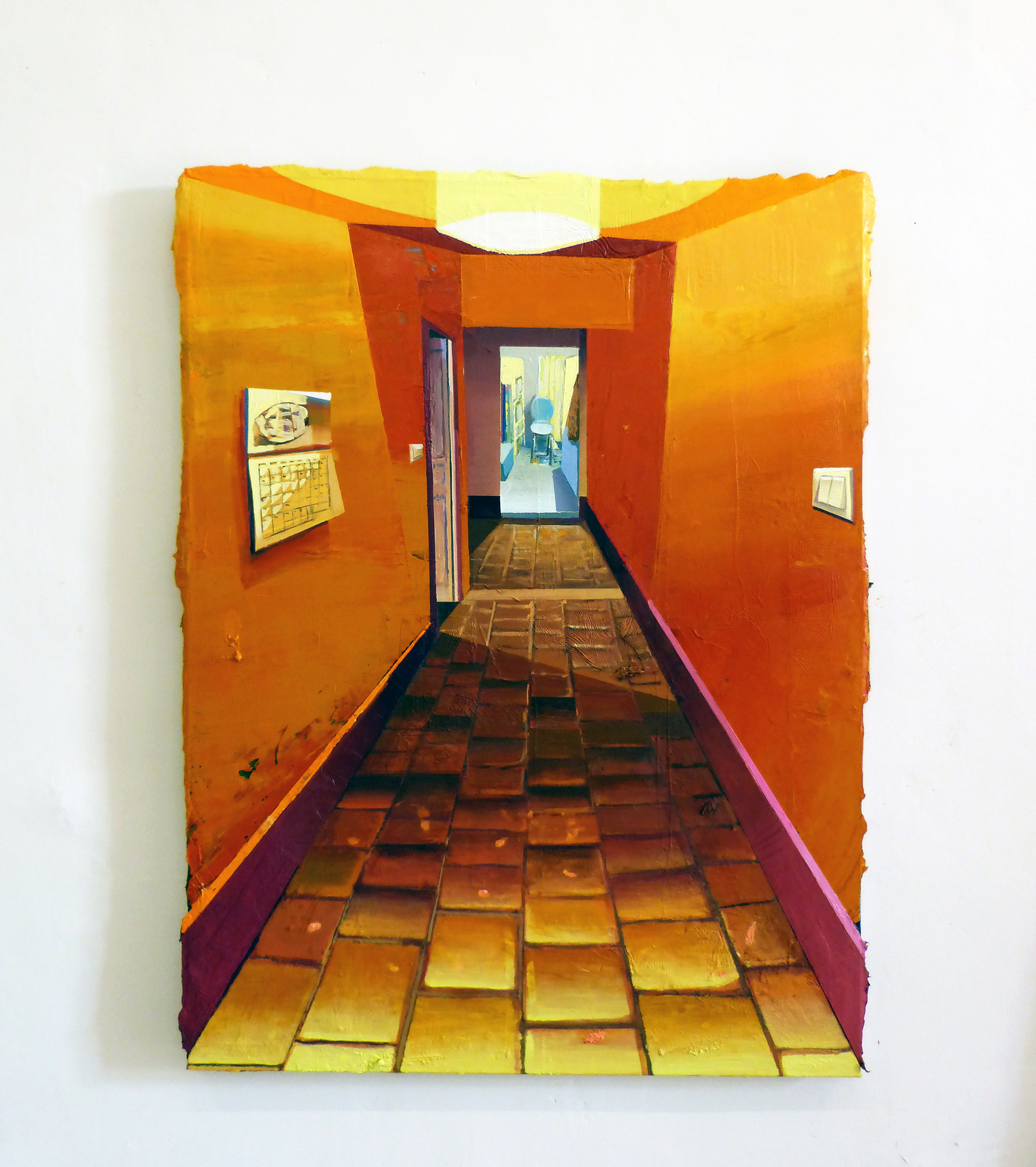 Va et vient, 2022, huile sur toile, 116x89cm
