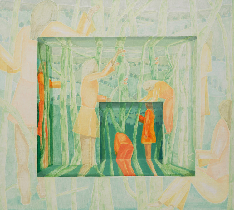 Harvest, oil on linen, 65 x 73 cm, 2021,