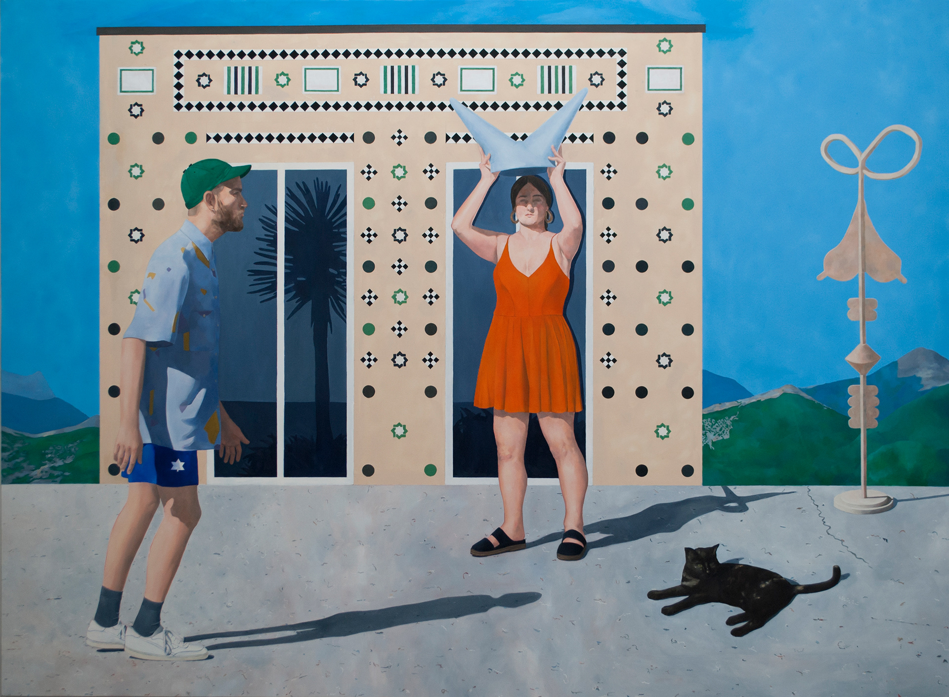 La Grande Espagnole, 2019-2020, Huile et acrylique en spray sur toile 200 x 270 cm