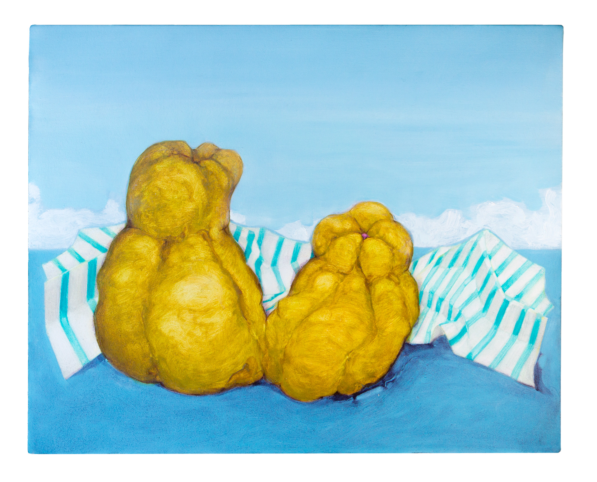 Quinces (Athènes), 2020, 29,5 x 24 cm, huile sur toile