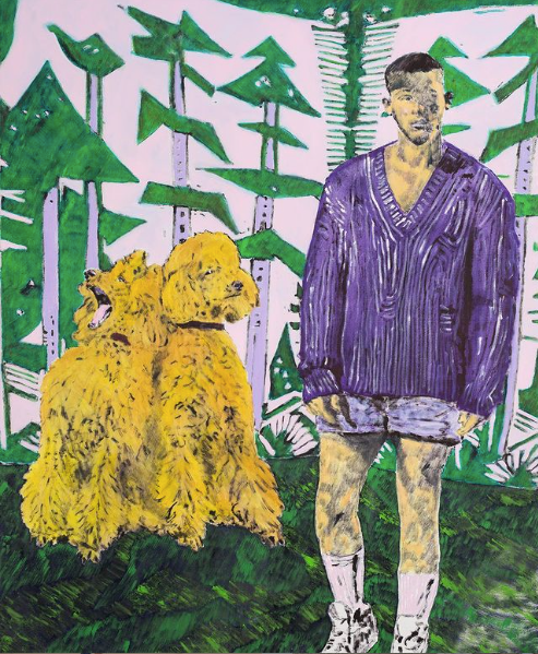 We All Come and Go Unknown / oil on canvas, 56 x 46 inches, 2021