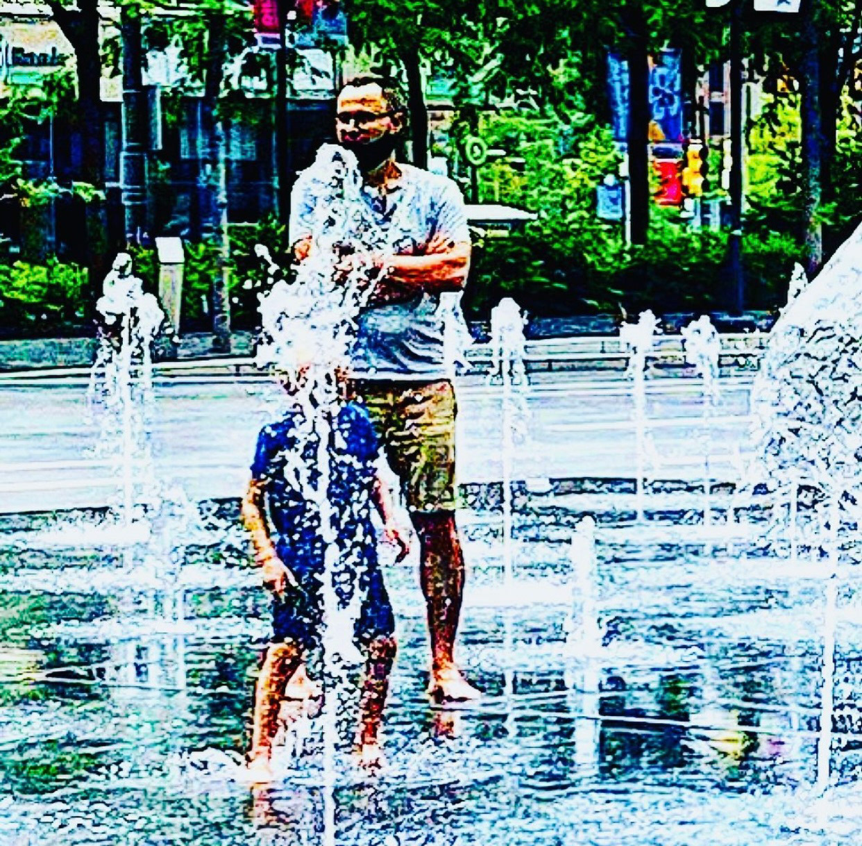 Dilworth Park Fountains. 