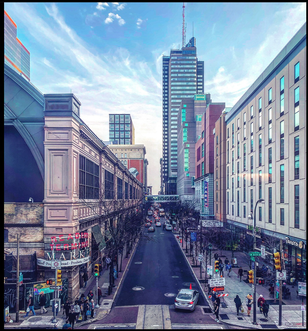 A view from the Convention Center. China town.