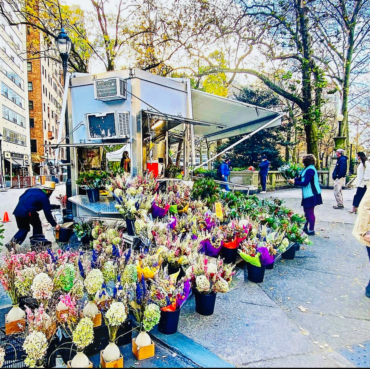 Amish Flower stand. Rittenhouse Square.
