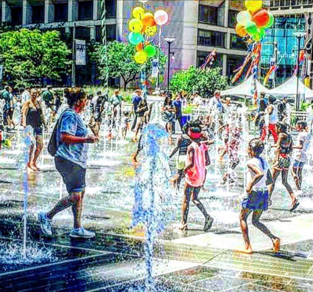 August in Dilworth Park