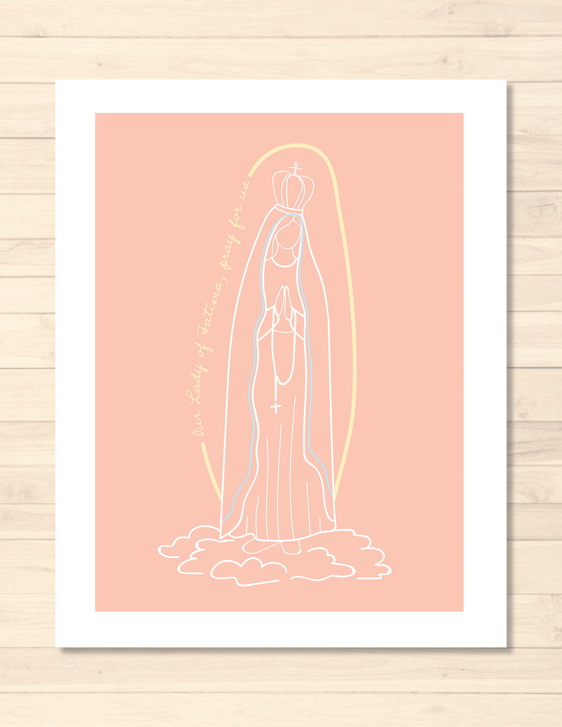 Our Lady of Fatima - coral