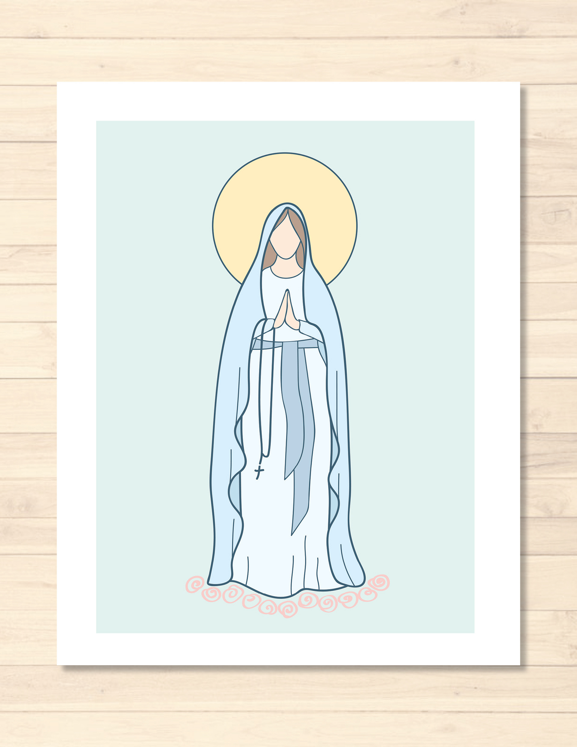 Our Lady of Lourdes - full color