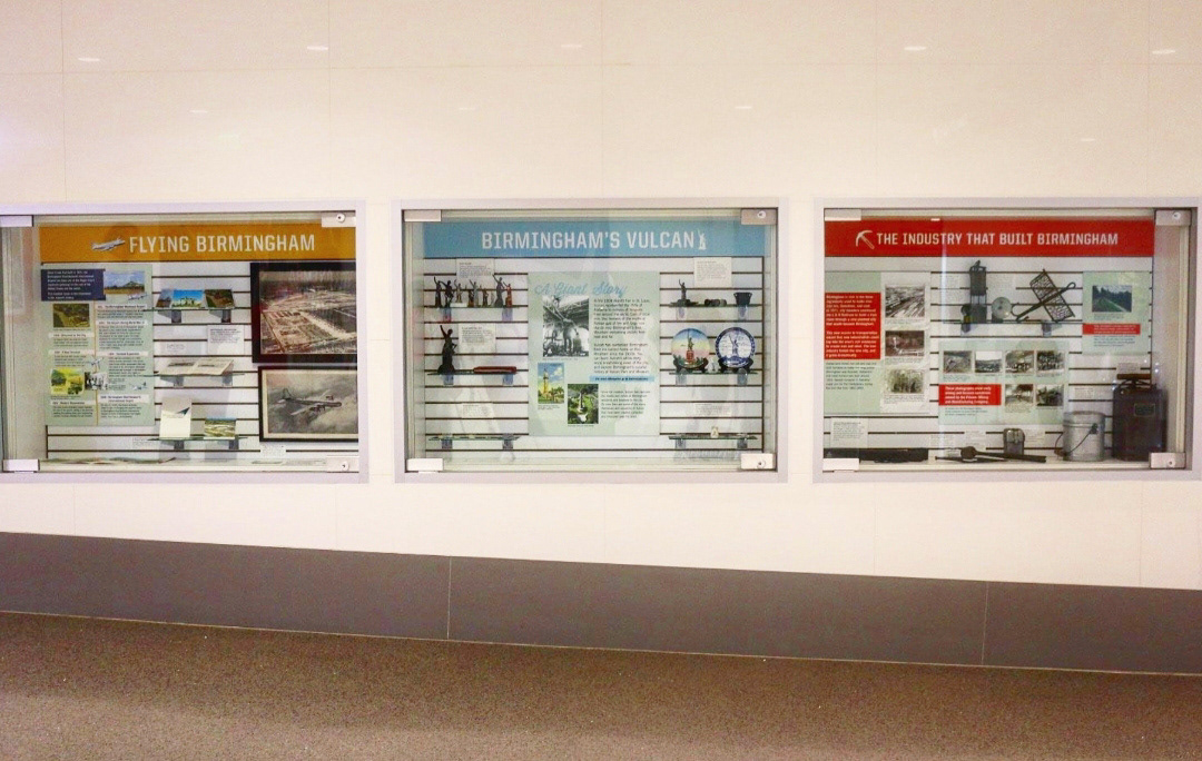 The three windows with all panels and artifacts on display.
