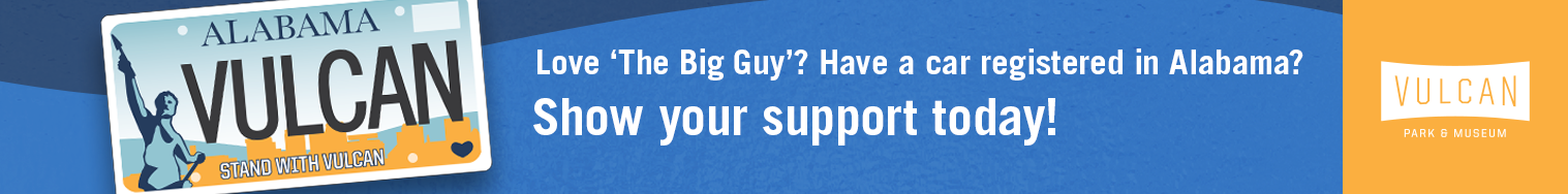 Web banner advertising the custom plate