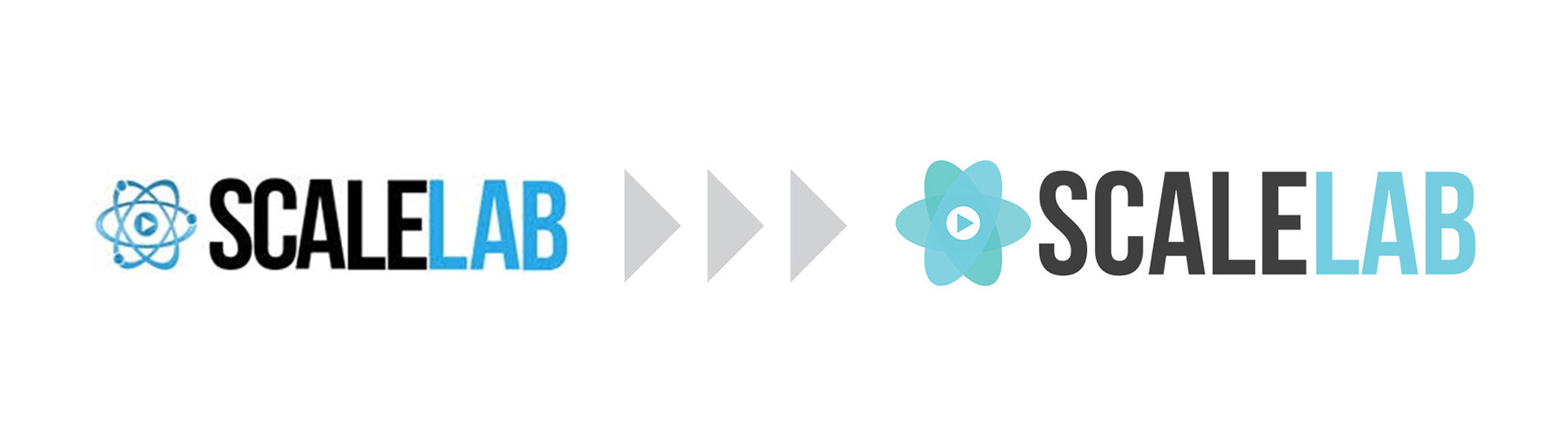 A before and after shot of the logo.