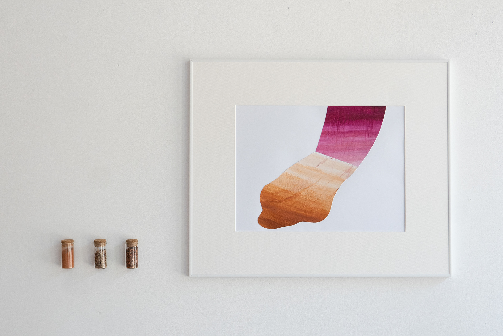Tkanina | Textile, 2024, collage, acrylic on paper, 29x39 cm