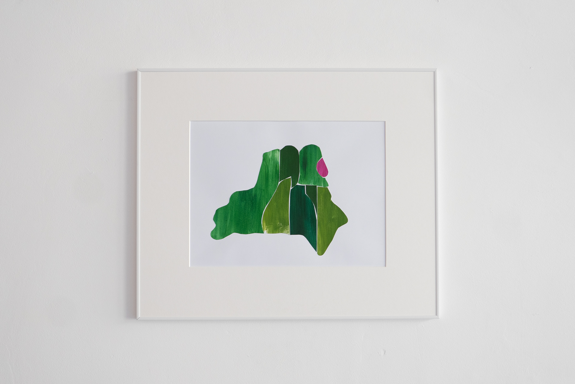 Rzeźba | Sculpture, 2024, collage, acrylic on paper, 29x39 cm