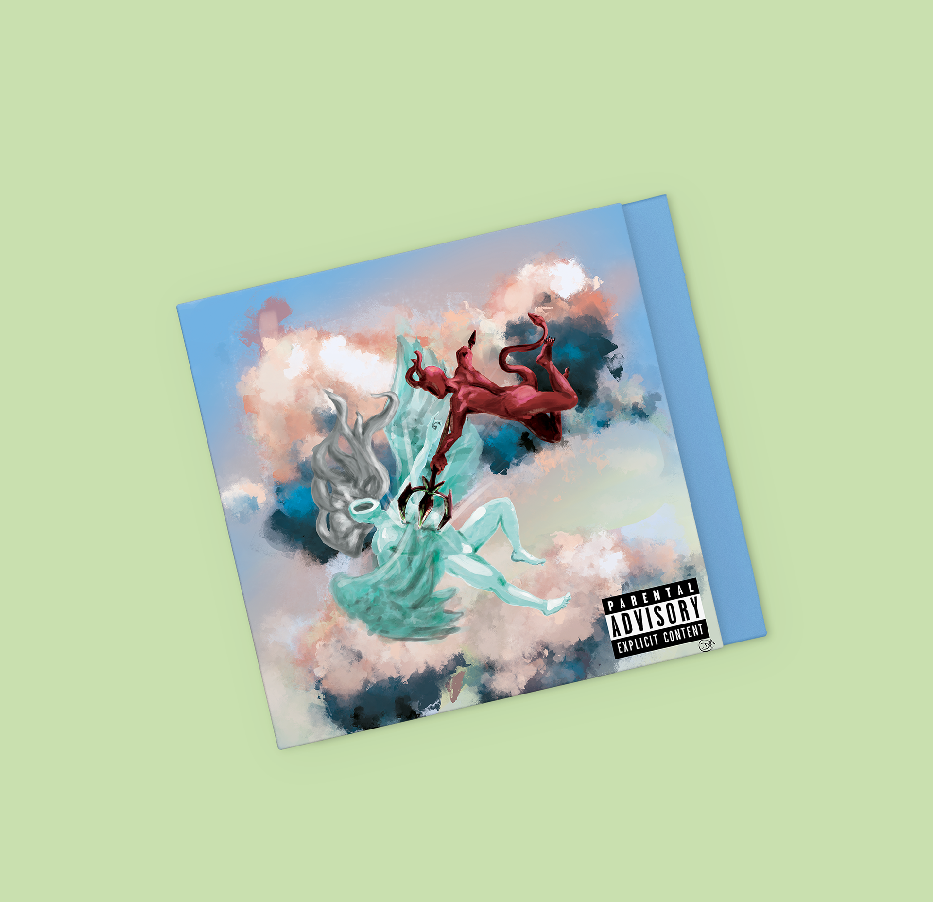 An album cover artwork digitially created for the Rap artist, Rob Lucci.