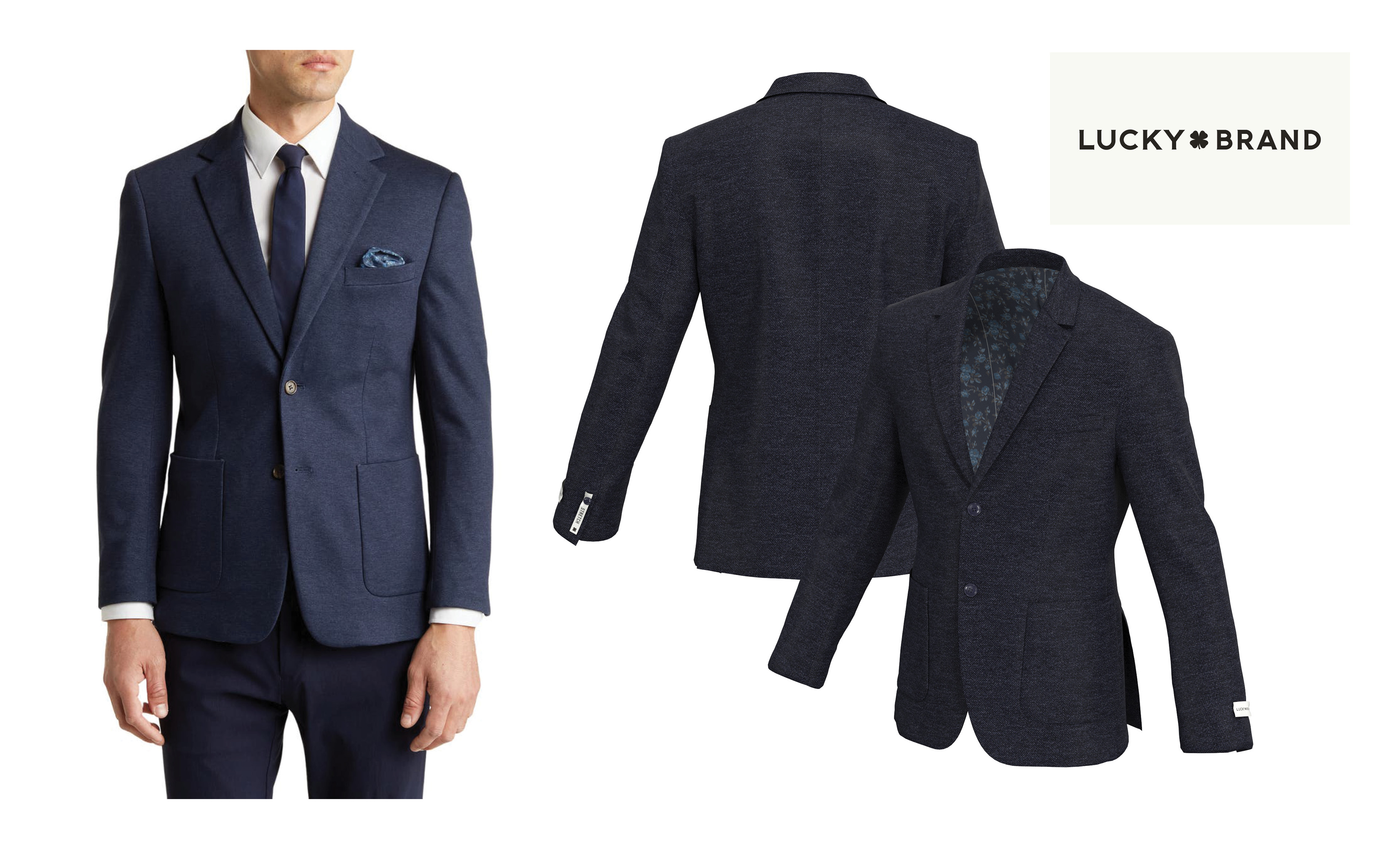 NORDSTROM RACK: Knit Blazer, Fully lined, Notch Lapel