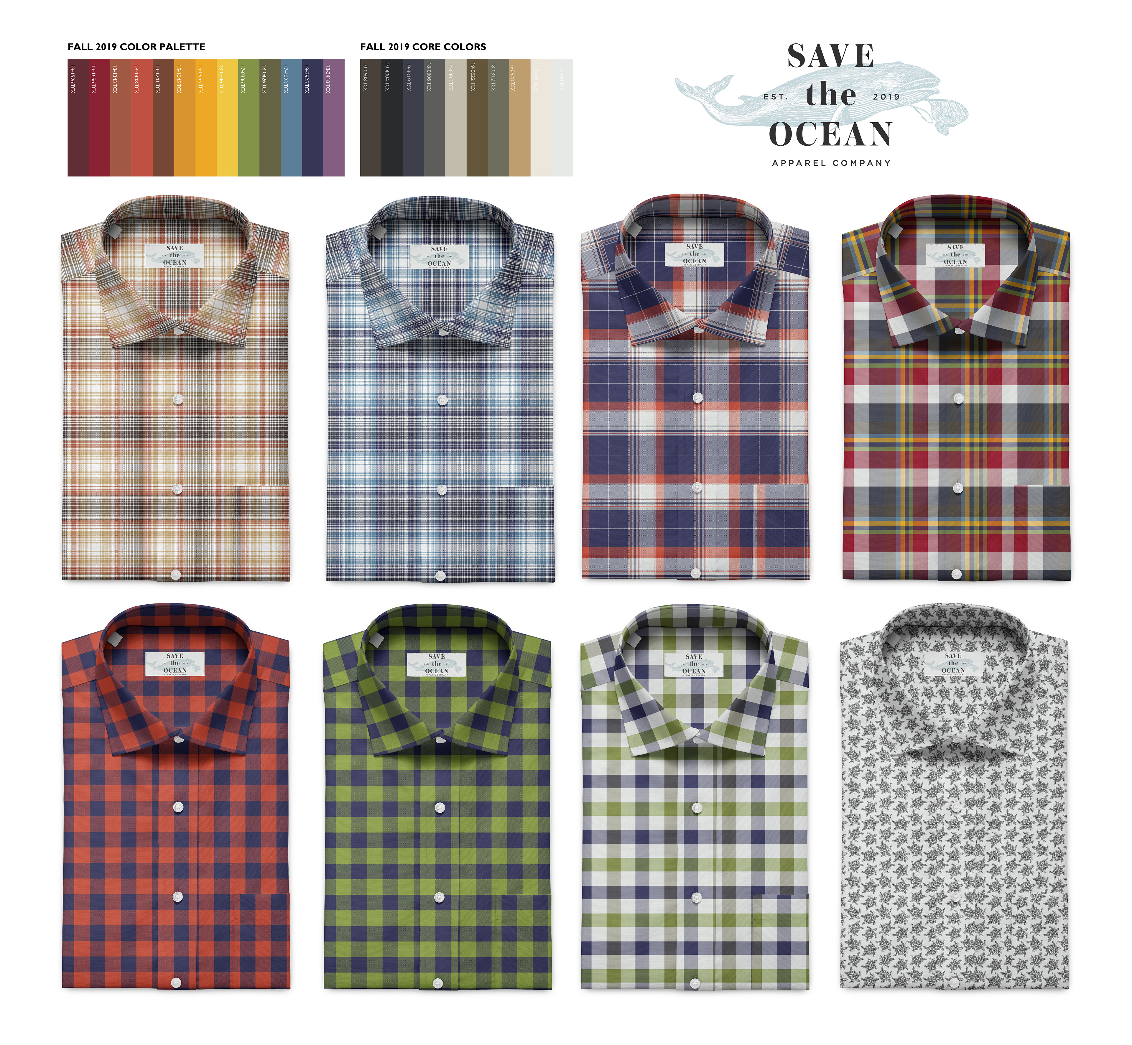 CREATED COLOR PALETTE & PLAIDS
