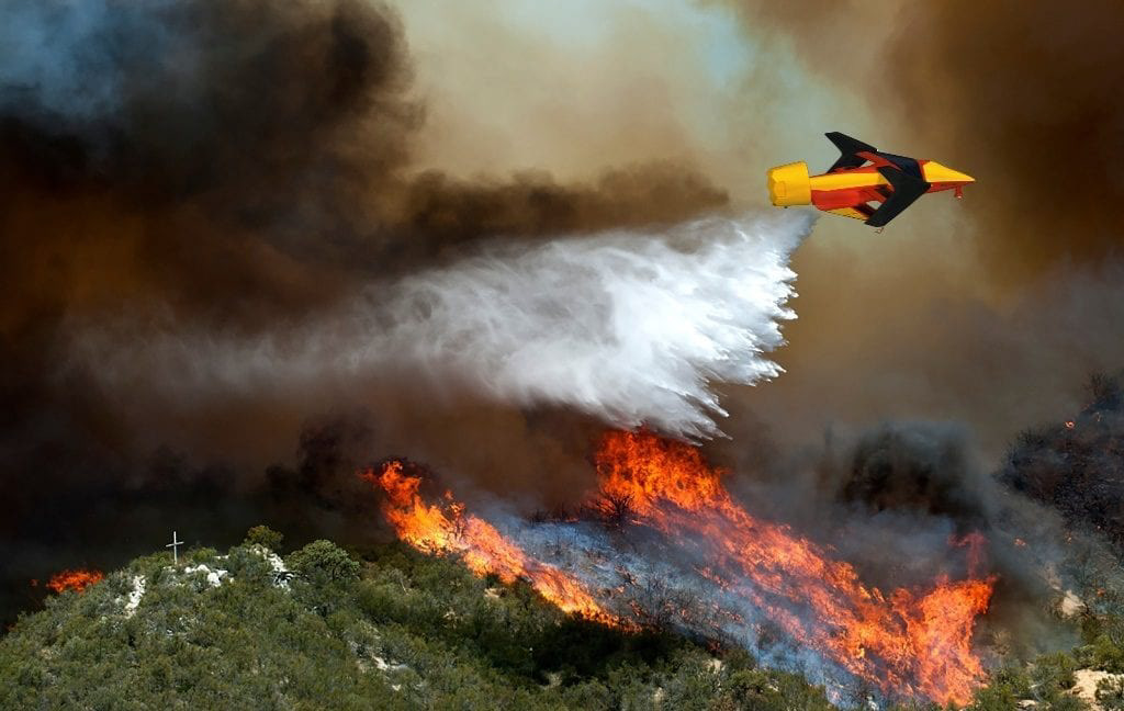 Faradair Aerospace BEHA M1-AT Electric unmanned aircraft used to fight forest fires