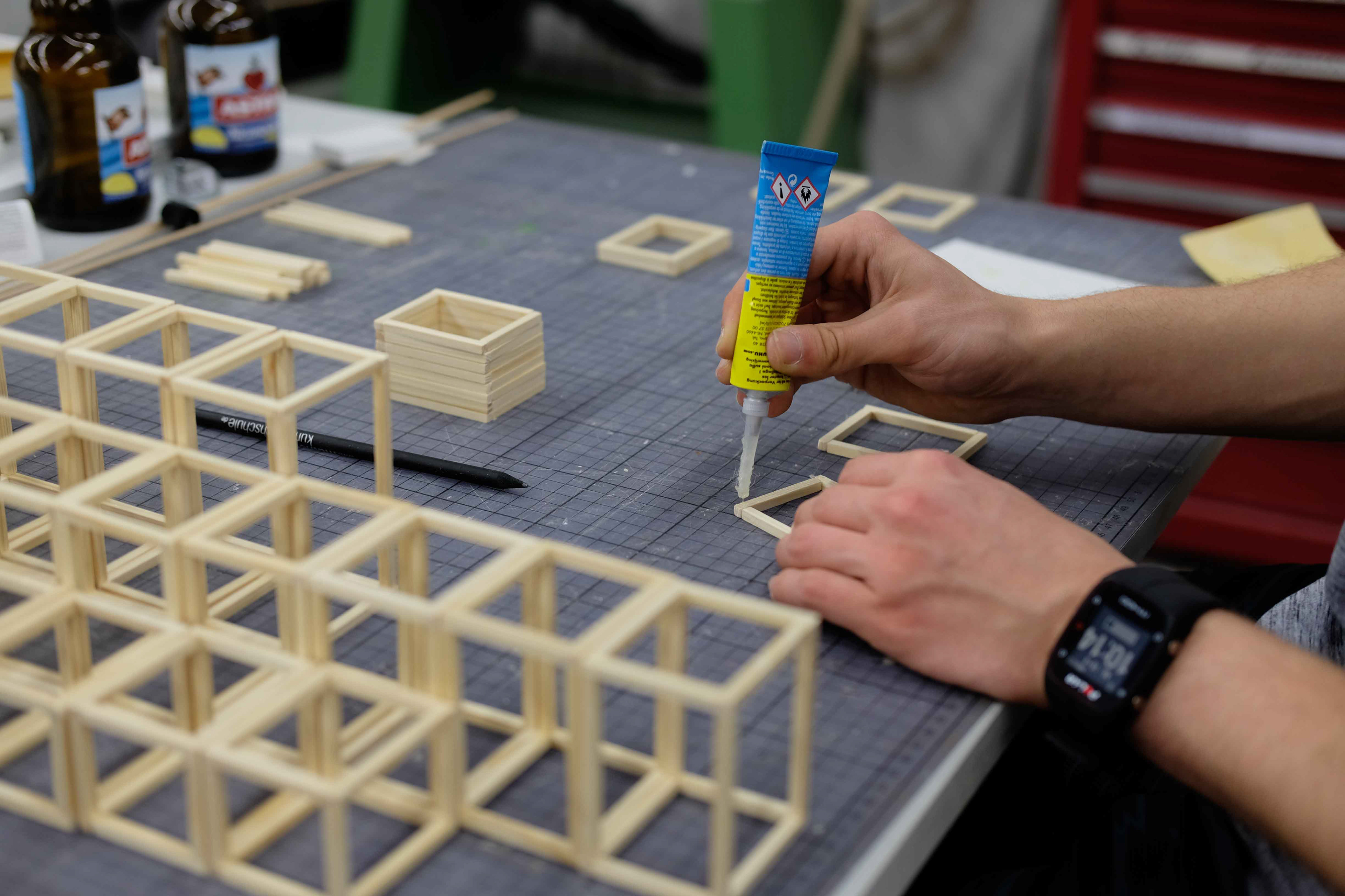 Building the 1:10 mockups.