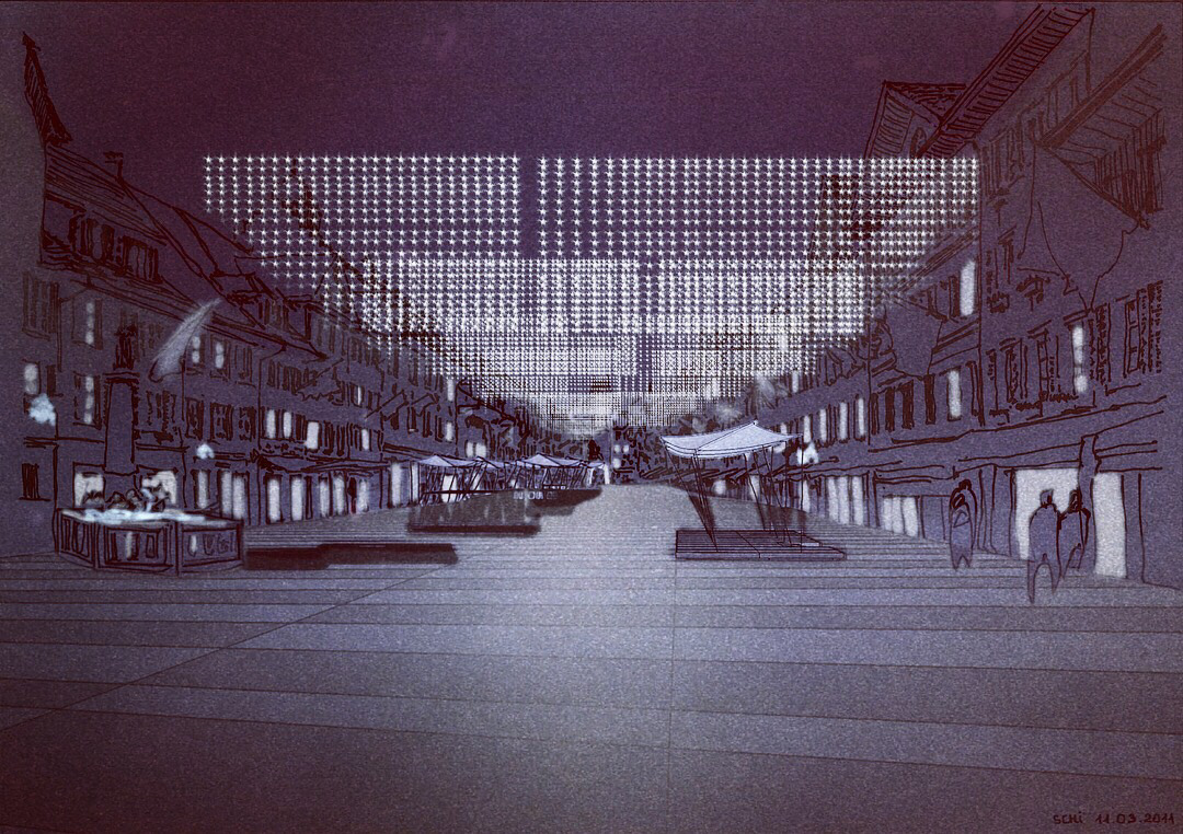 Beleuchtungsskizze: Weihnachtsbeleuchtung