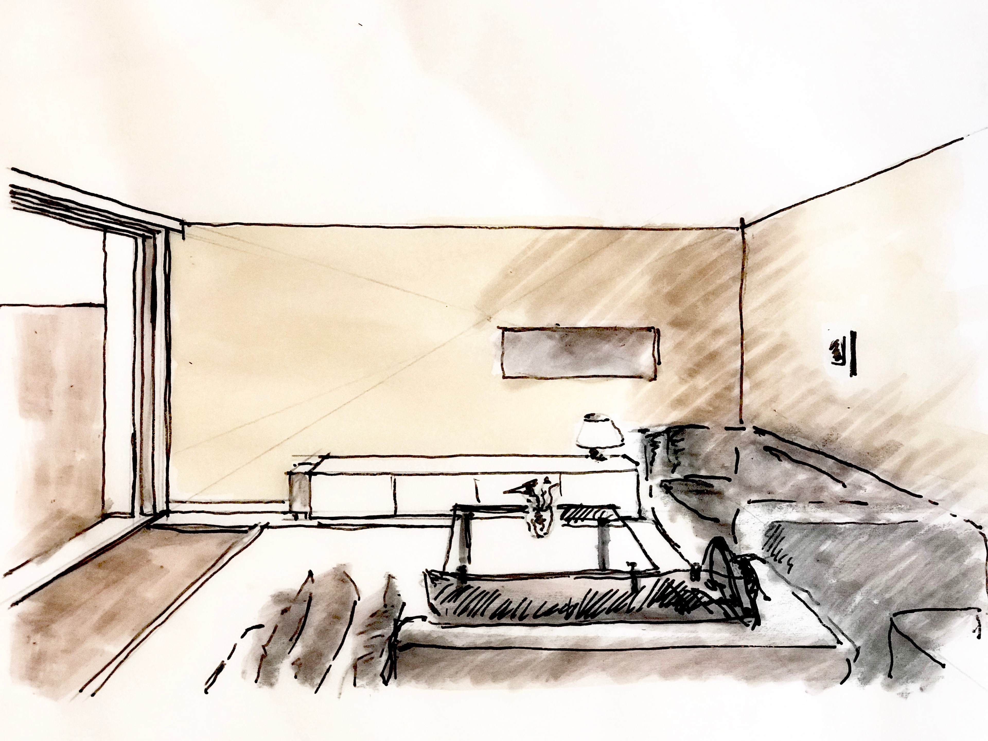 Wohnbereich, Tageslichtstimmung