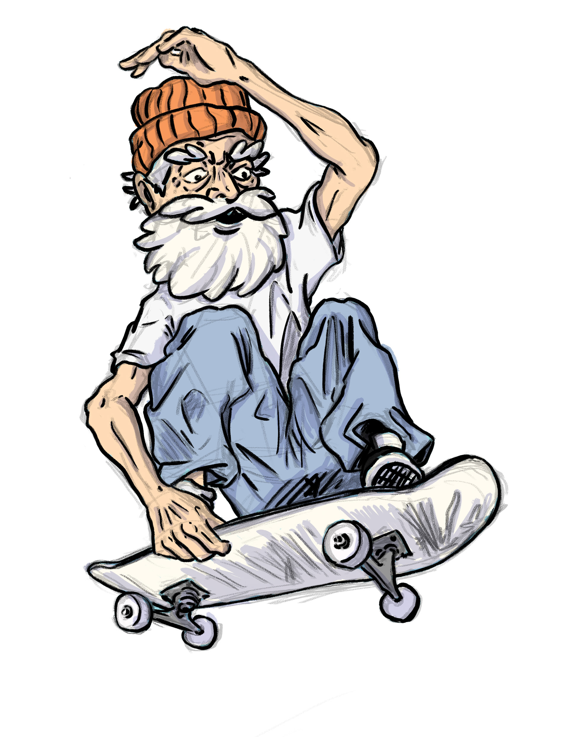 old guy shreds